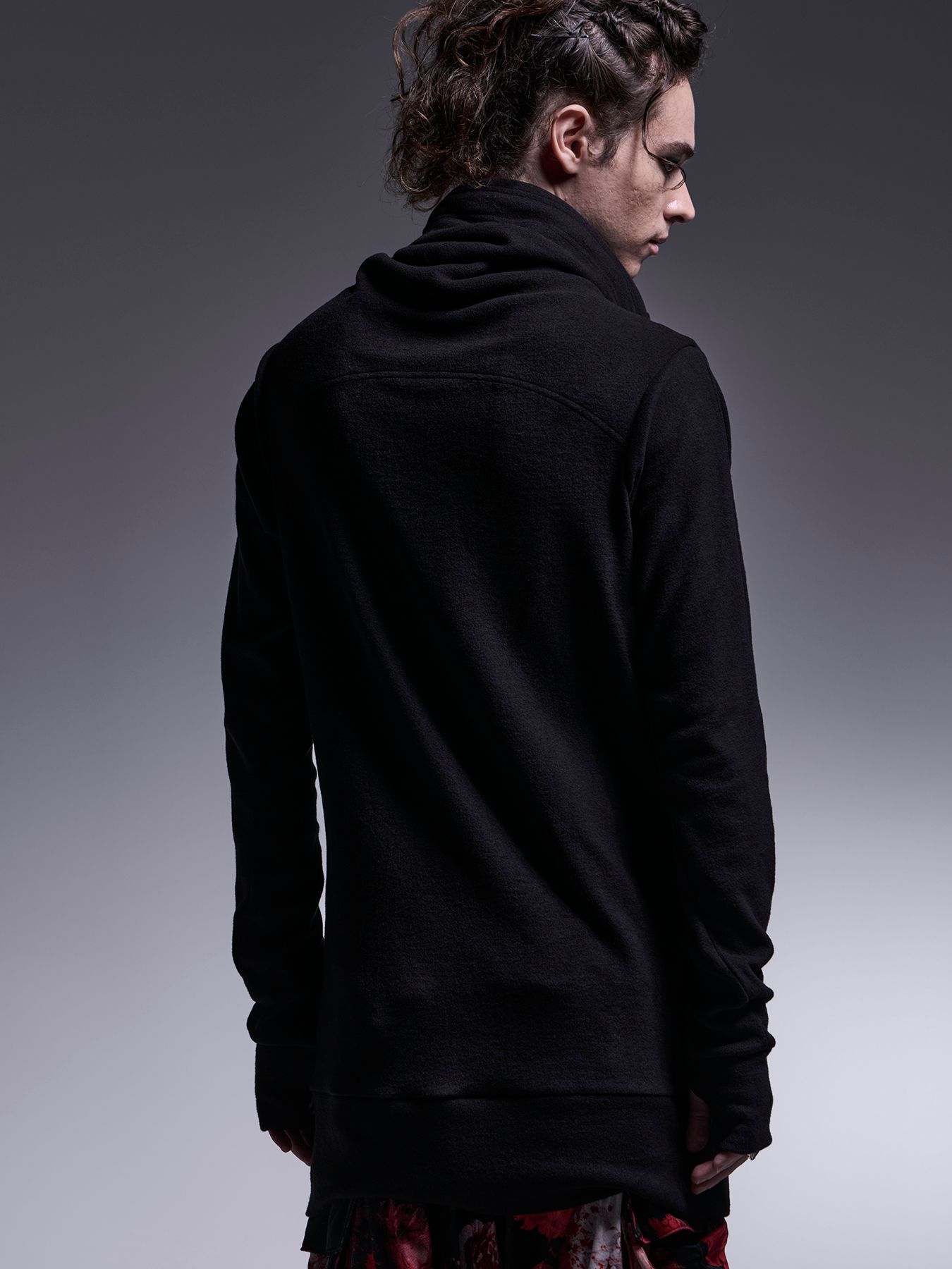 【予約品 7月13日(日) 締切】Loose High Nack / ヒートテックジャージー ルーズハイネック / ブラック