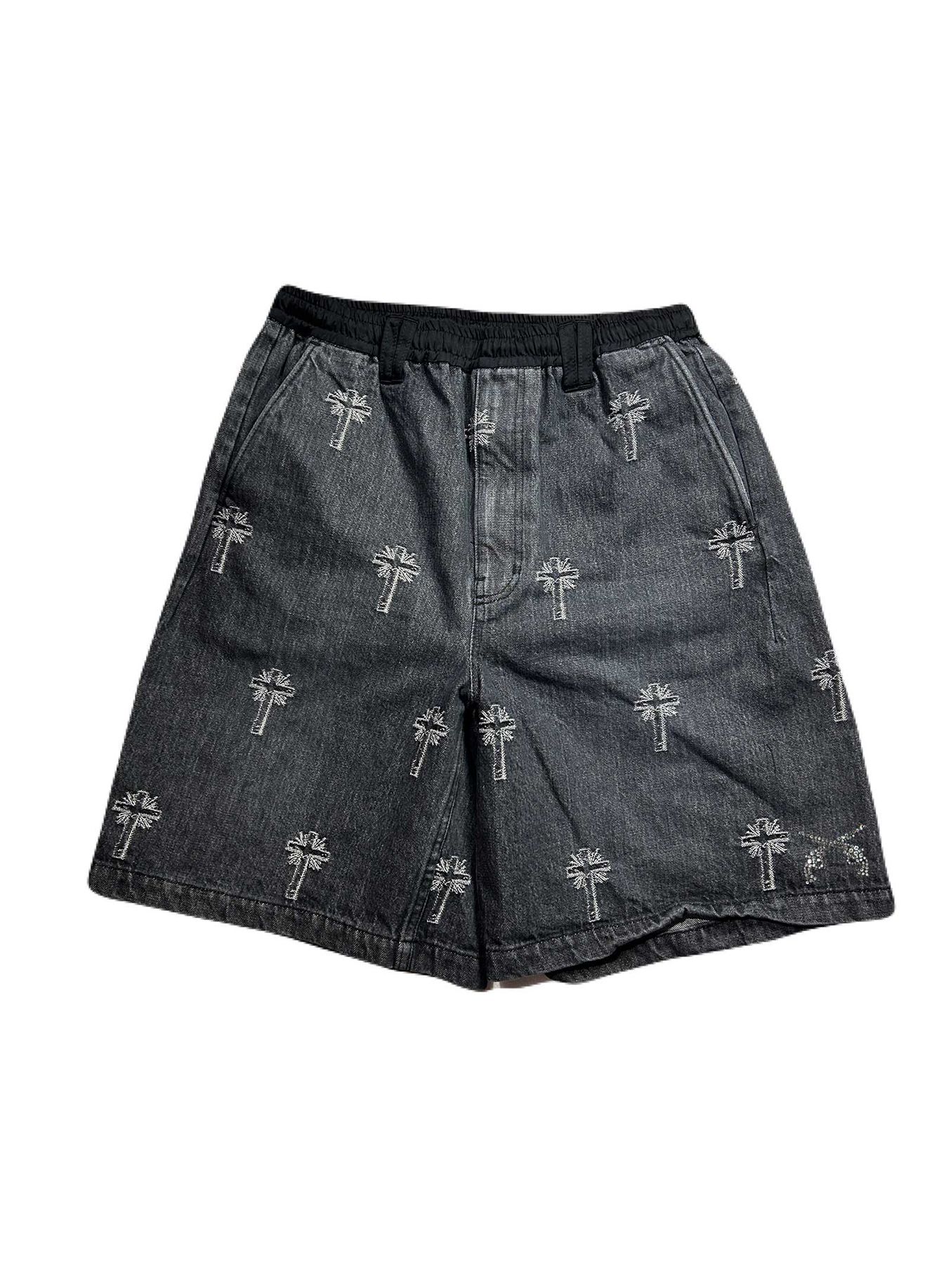 【予約品 8月10日(日) 締切 】CROSS JQ DENIM PT A / クロスジャガード デニムパンツ / クリスタル ブラック