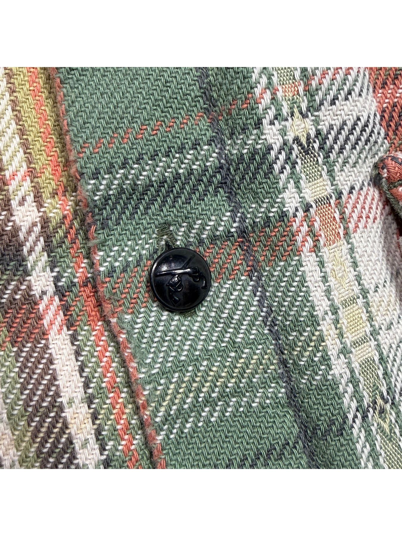 【予約品 3月9日(月) 18:00 締切】STUDS CHECK SH / スタッズ チェックシャツ / グリーン