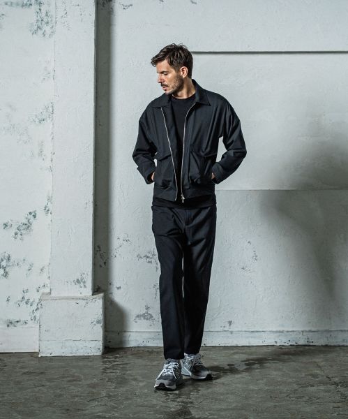 PAT WIDE EASY PANTS BLACKパンツ