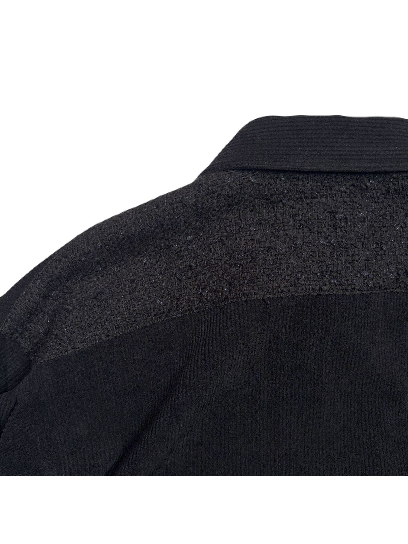 【予約品】CORDUROY SH / コーデュロイ シャツクロスガンパッチ / ブラック