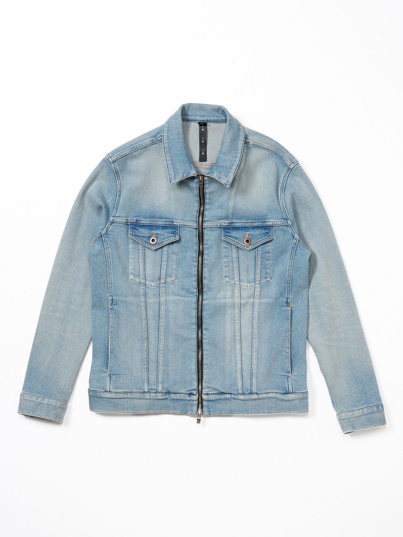 【予約品 9月23日(火) 締切】denim zip blouson / デニムジップブルゾン / アイスブルー