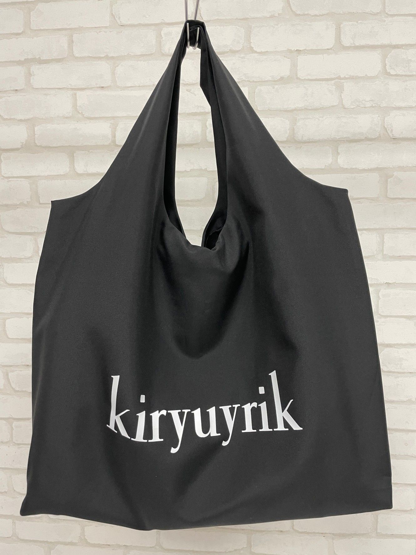 『予約品』限定45周年記念コラボファスナー開きPRESS BAG/プレスバック 白プリント【kiryuyrik×BRYAN】 6月上がり予定
