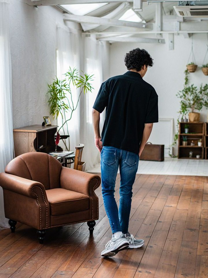 《予約品3月3日18：00締め》 EX denim jersey EDGE PT / デニムジャージパンツ / ダークインディゴ