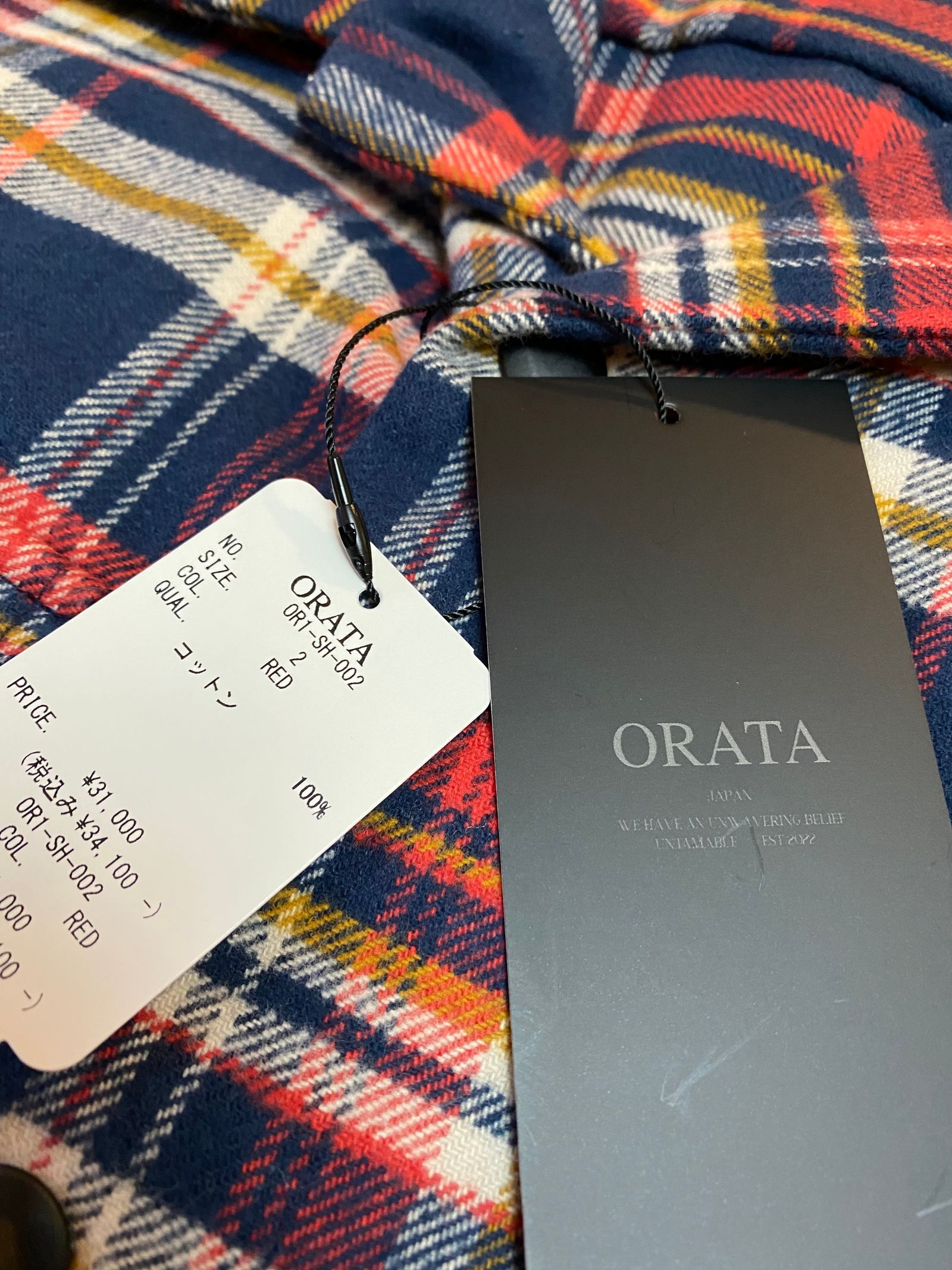 HEAVY FLANNEL JK  / レッドチェック【ORATA】