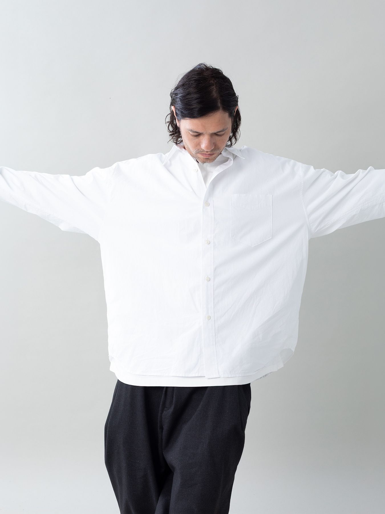 【予約品 5月6日(水) 締切】DRIFT-SHIRTS / ワイドシャツ / ホワイト