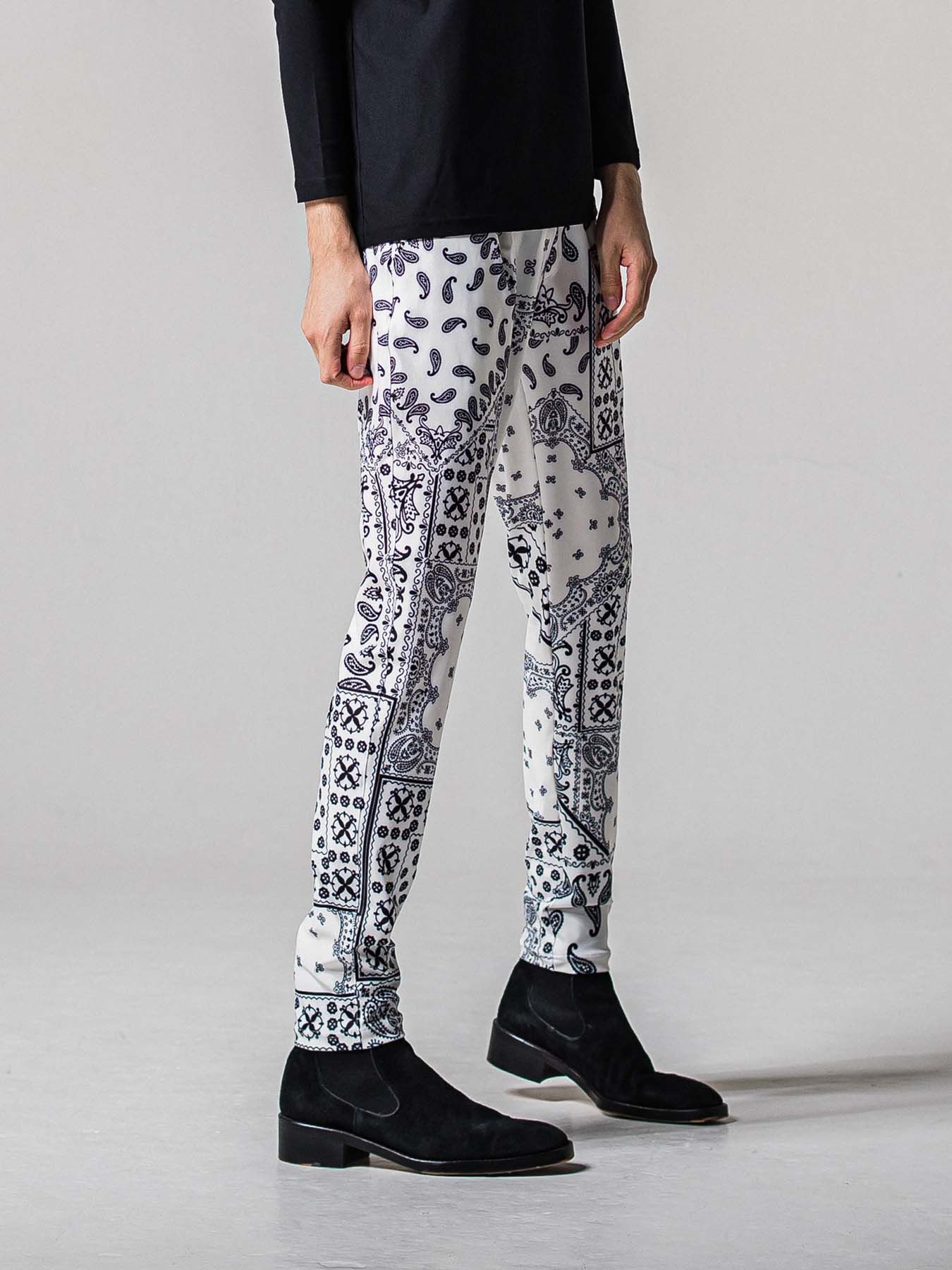 【予約品 11月16日(日) 締切】CHRIS EASY TUCK PANTS / スラックス イージーパンツ / バンダナホワイト