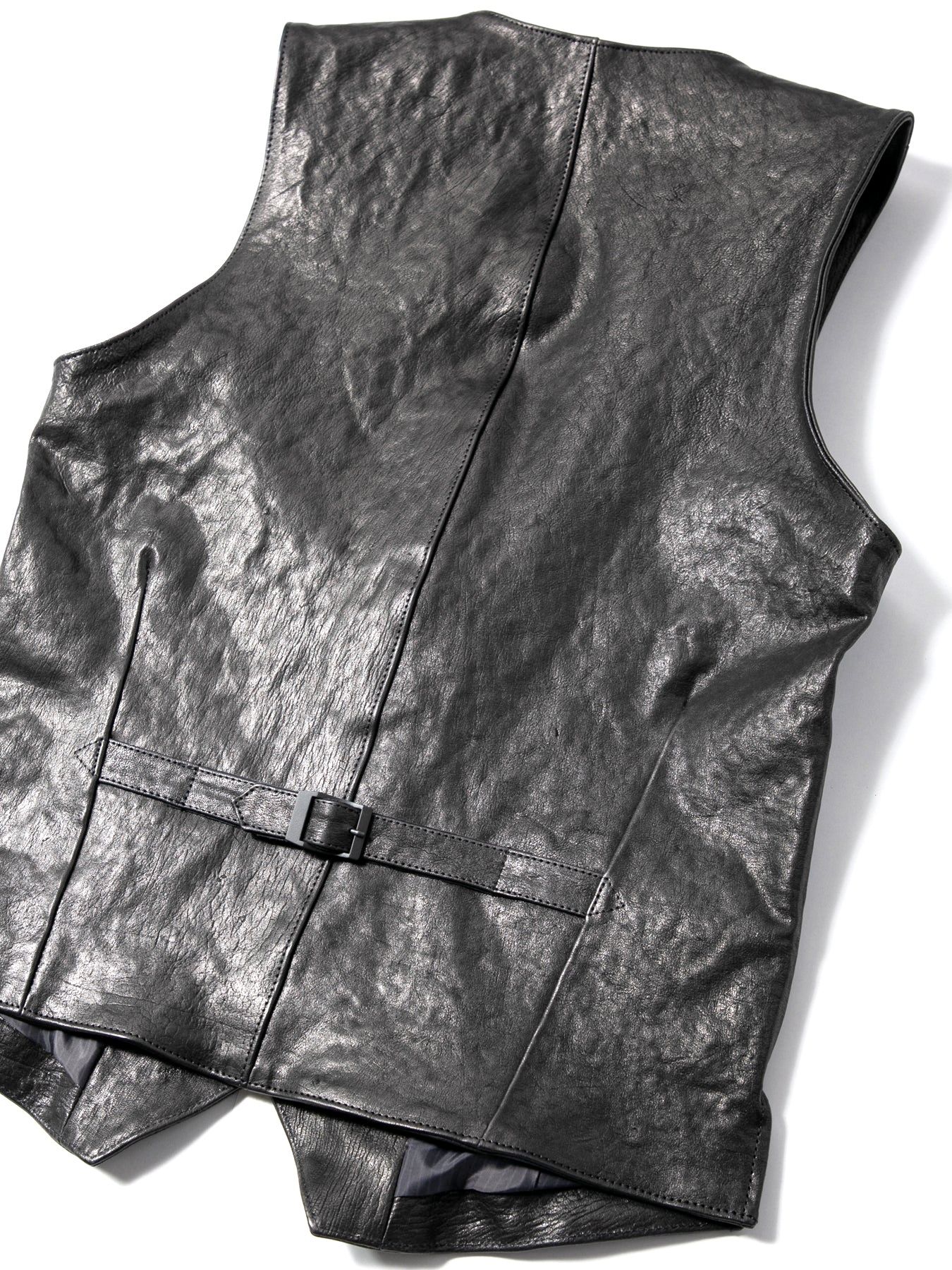 Pit Vegetable Full Tanned Shrunken Horsehide Tailored Vest / フルタンニン ピット鞣し シュリンクホースハイド テーラードベスト / ROVER