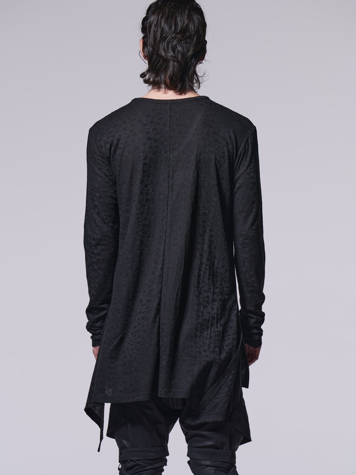 《予約品》 Flare V Neck T-Shirt / フレアVネックTシャツ / ブラック