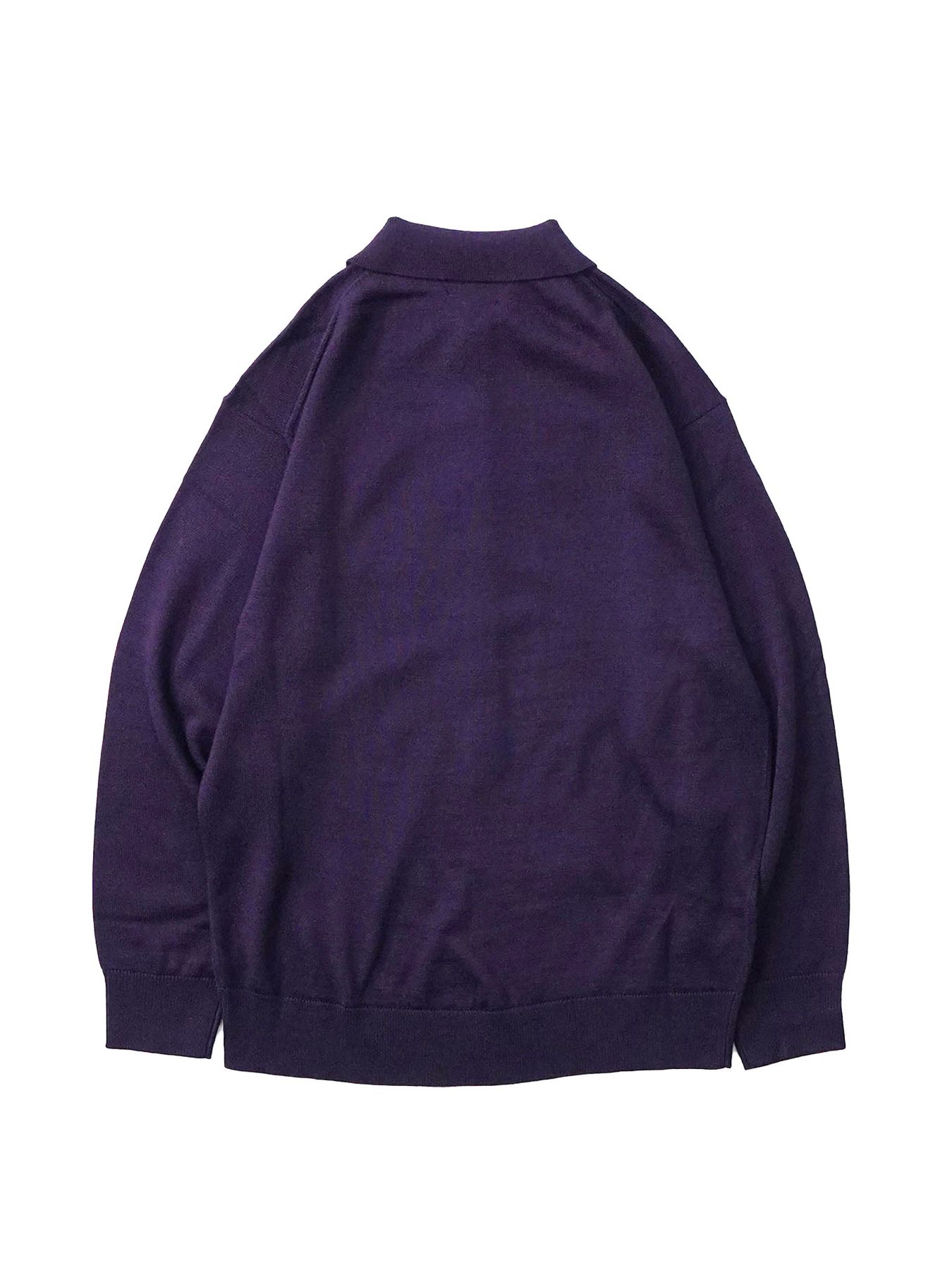 【予約品】 POLOPRO / ニットポロ / パープル