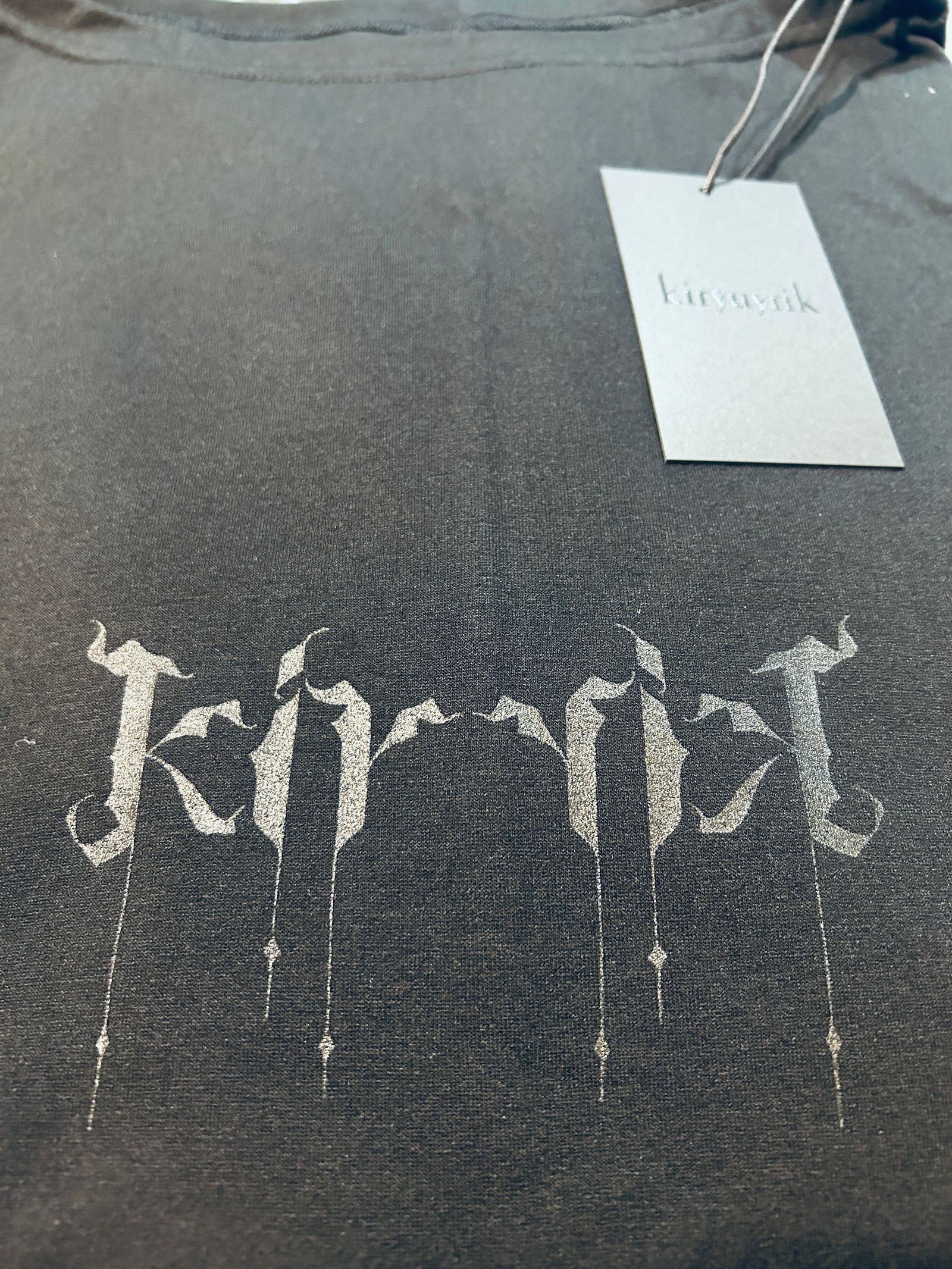 Boat Neck Flare T-Shirt / ボートネック フレアTシャツ / ブラック