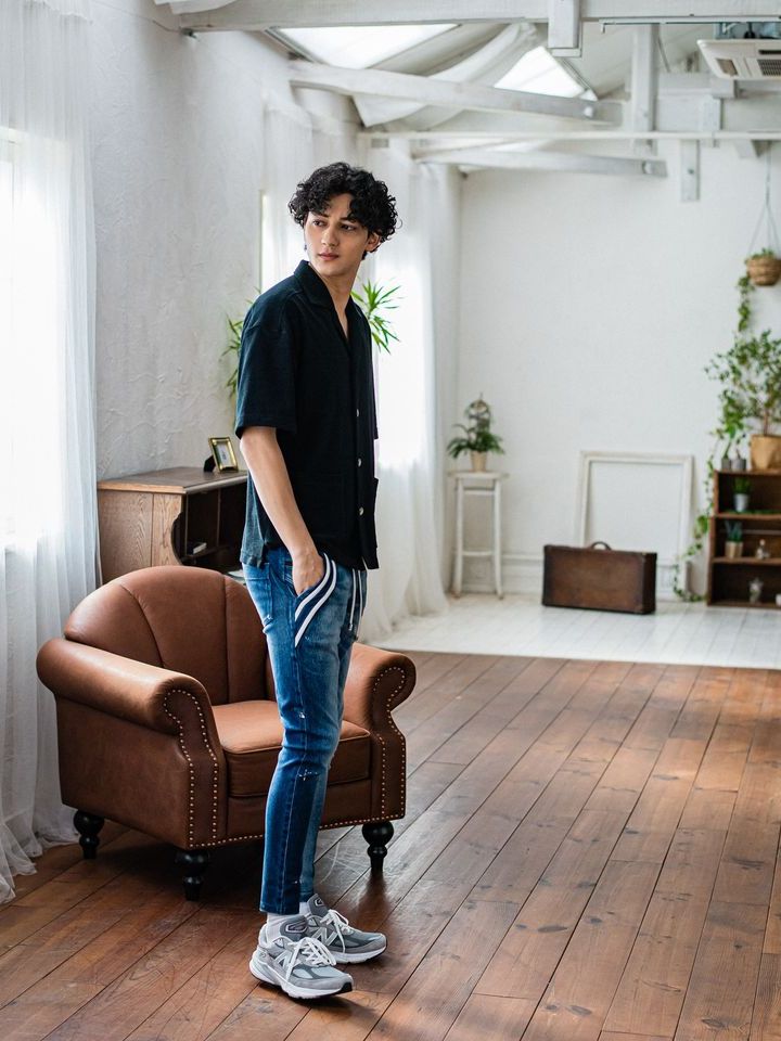 《予約品3月3日18：00締め》 EX denim jersey EDGE PT / デニムジャージパンツ / ダークインディゴ
