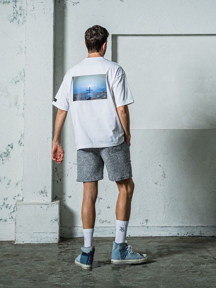 《予約11月17日19時締め》 BACK Photo OVER  TEE / オーバーTシャツ / ホワイト