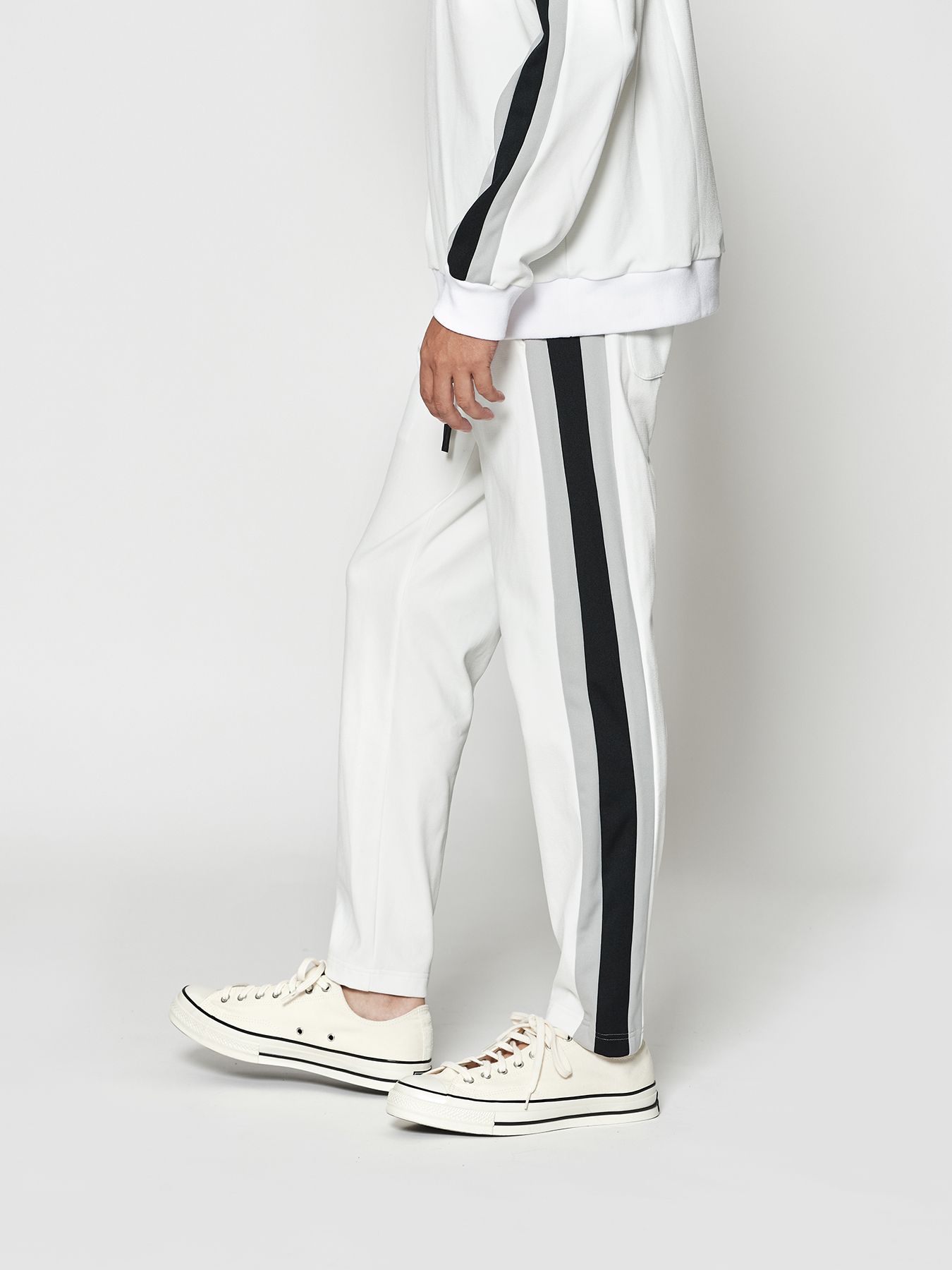 【予約品 10月9日(木) 締切】muta Track Pants / トラックパンツ / ホワイト【Acanthus × muta MARINE】