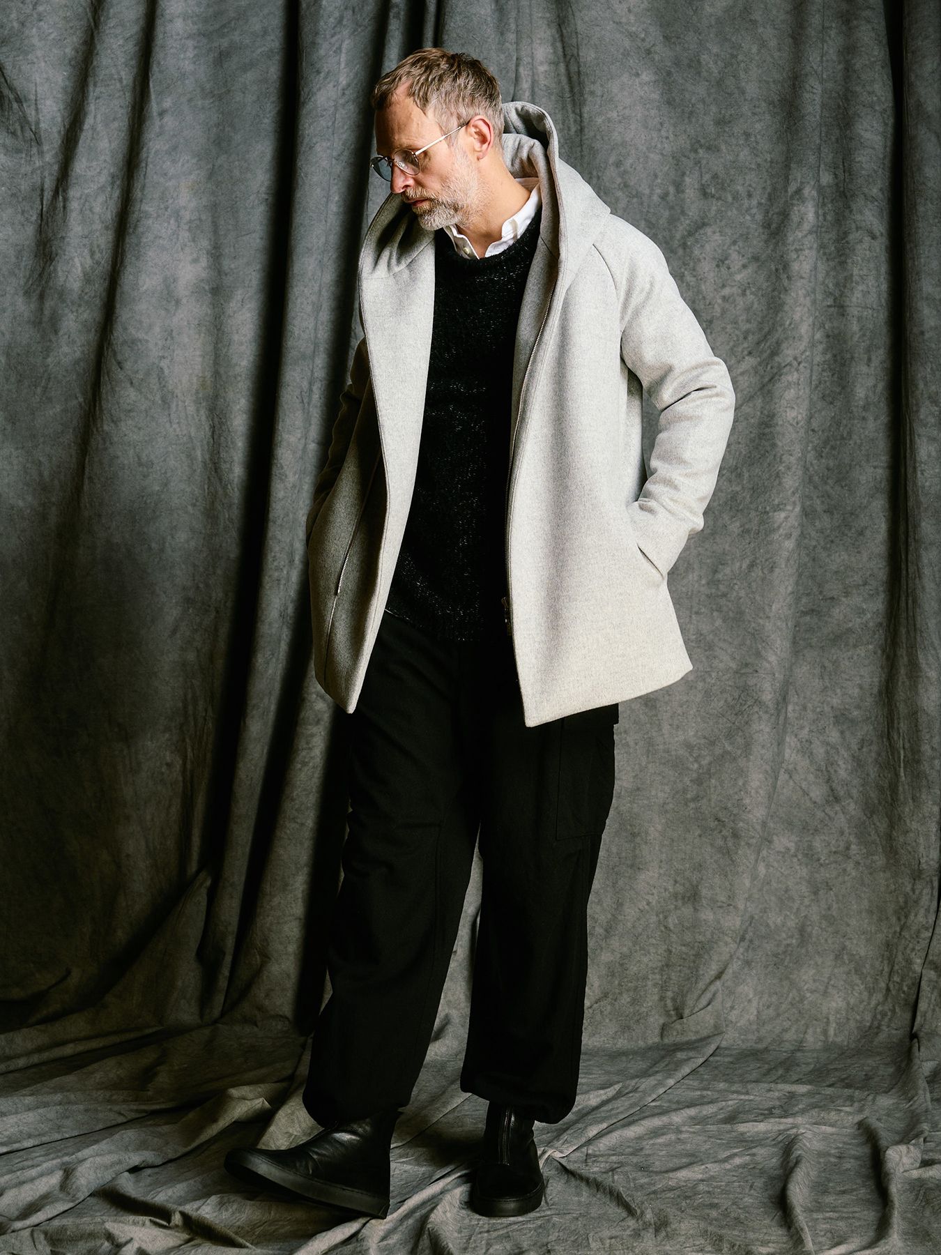 【予約品 4月19日(日) 18時締切】zip witch coat / ジップ ウィッチコート / ライトグレー