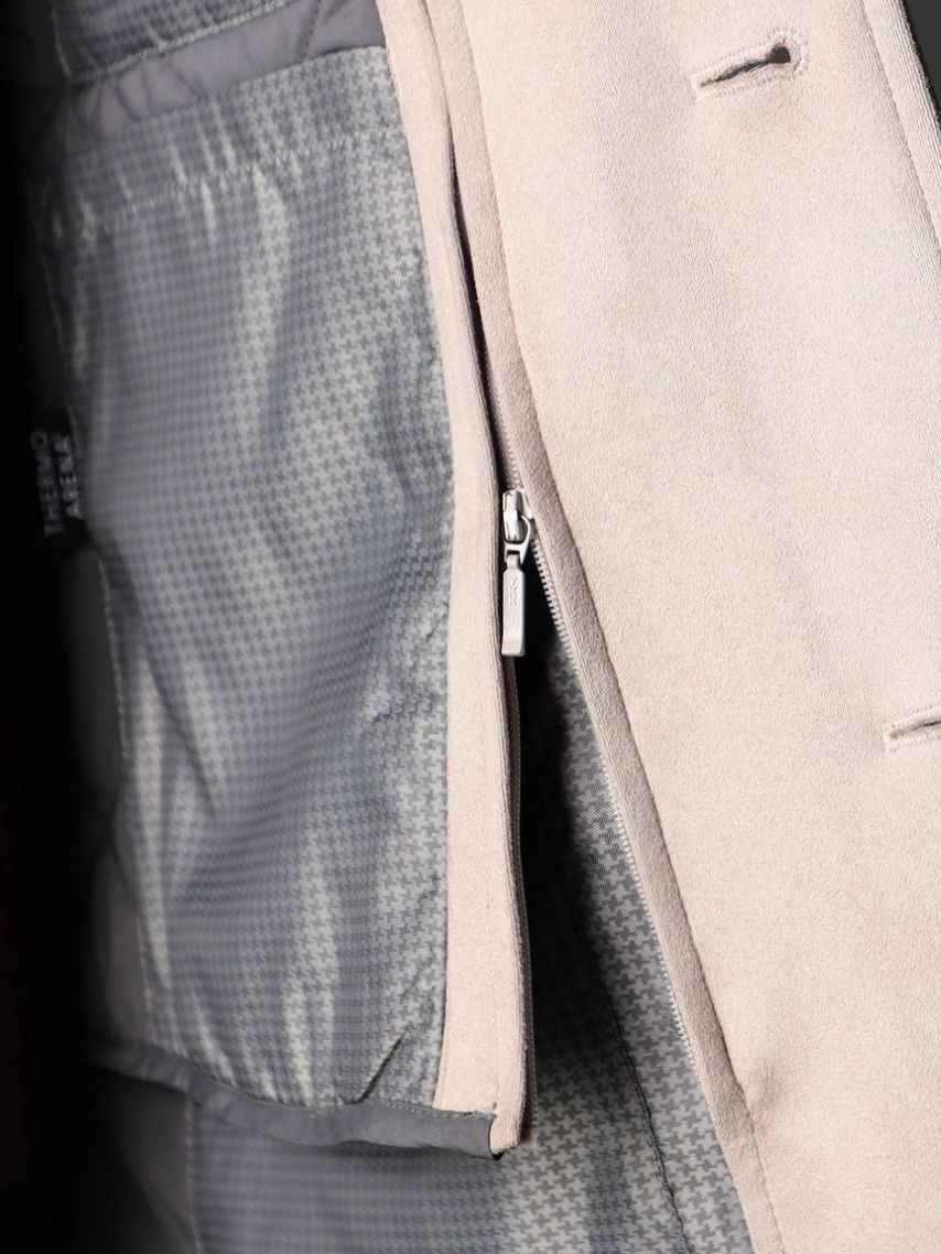 ベストライナー付き スタンドコート撥水性 ベージュ 【NICOLE CLUB FOR MEN】