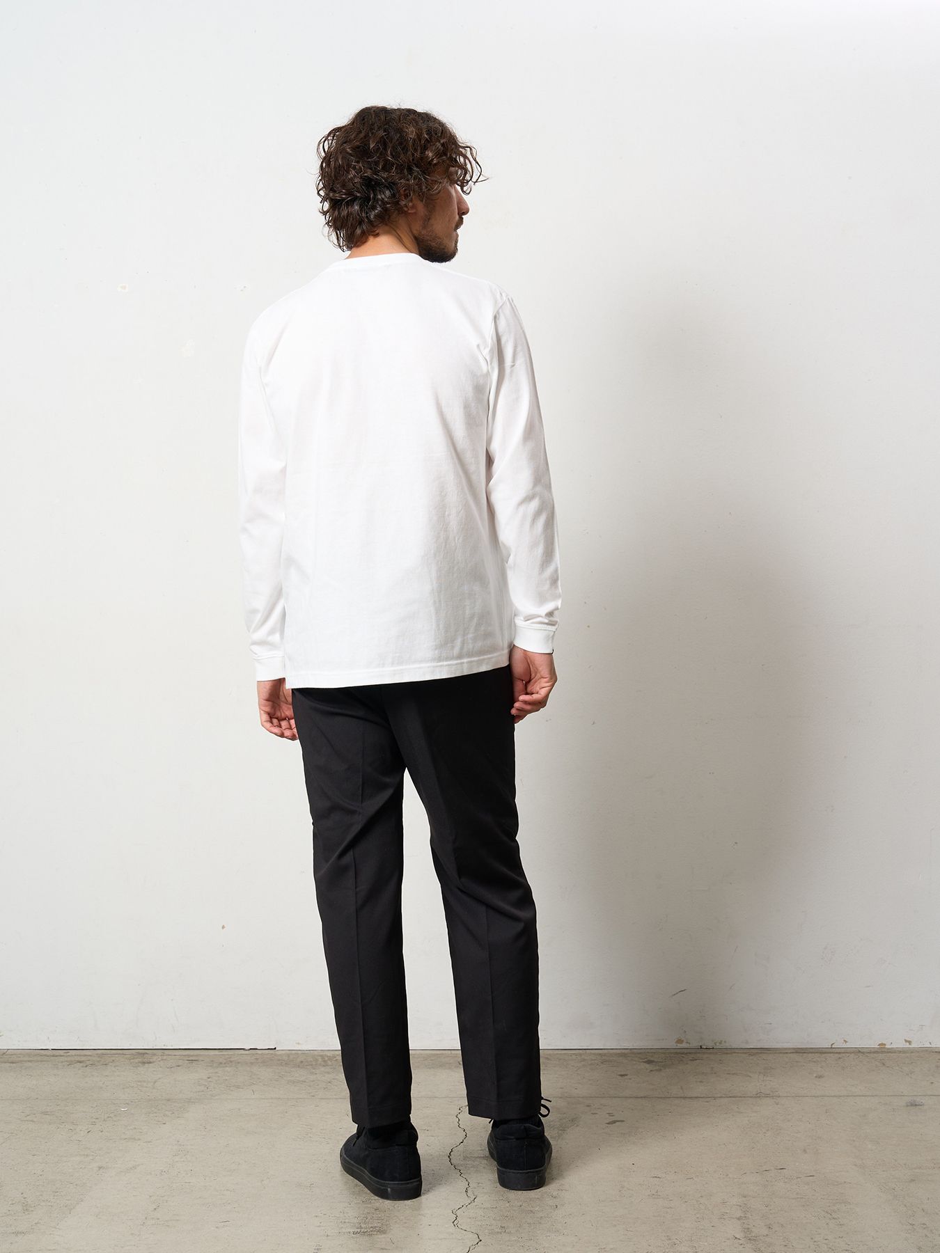 【予約品 5月8日(木) AM10時 締切】 5.6ozコットン天竺JUST WANNA HAVE FUNSシークイン LS Tシャツ / ホワイト