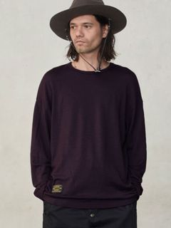 【予約品 7月5日(日) 締切】WASHABLE WOOL TEE / ウォッシャブルウールTシャツ / チャコール