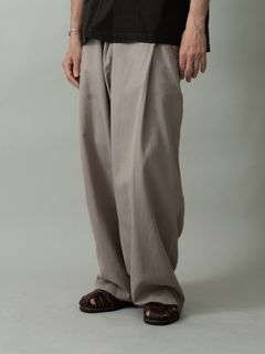 【予約品 2月1日(日) 締切】OVERTROUSERS / ボックスタックトラウザーズ / ベージュ