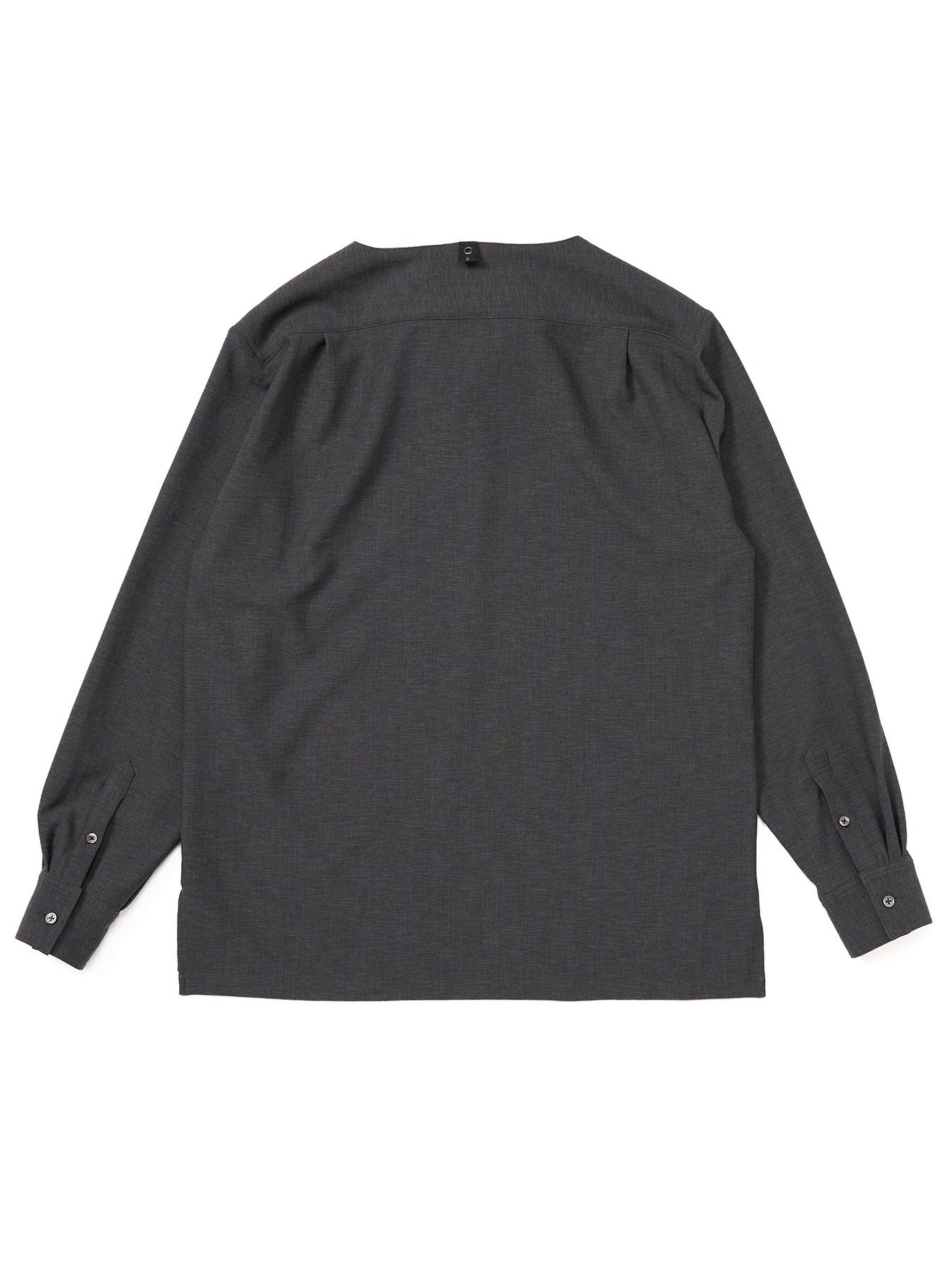 【予約品 9月23日(火) 締切】boat V-neck pullover shirt / ボートVネック プルオーバーシャツ / チャコール
