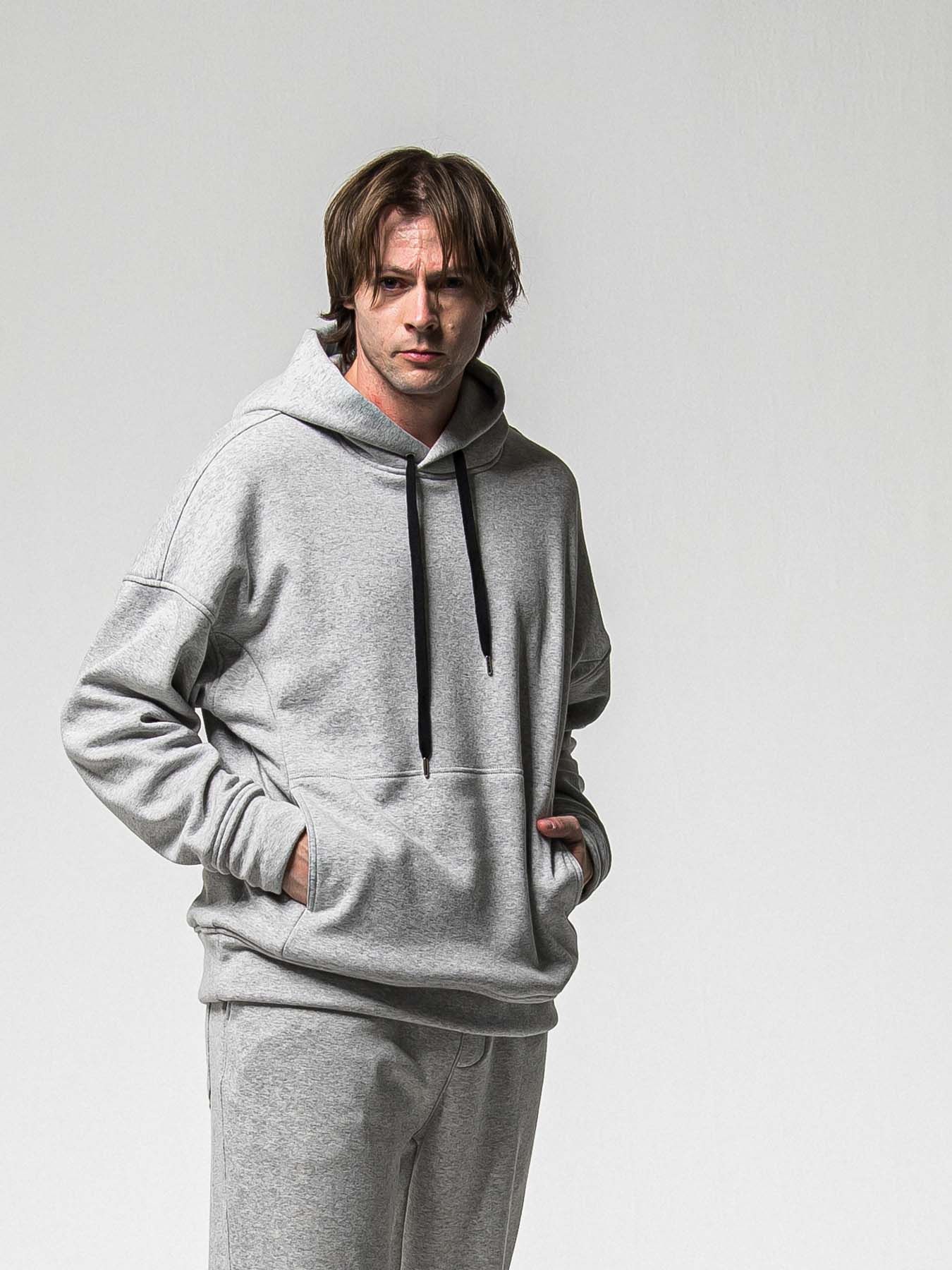 【予約品 8月31日(日) 締切】FRIDAY OLD COVER VEROURS FLEECE HOODIE / FRIDAYコラボ オールドカバー ベロアフリース フーディ / グレー