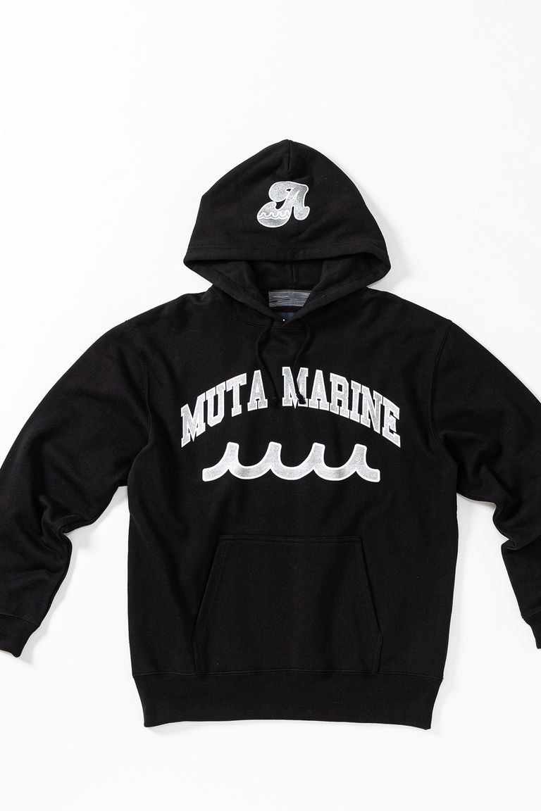 muta - (muta College Logo Hooded Sweatshirt / ブラック 【Acanthus