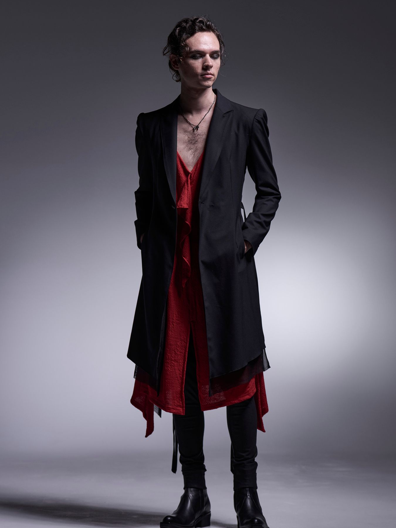 【予約品 7月13日(日) 締切】Long Flare Jacket / ロングフレアジャケット / ブラック