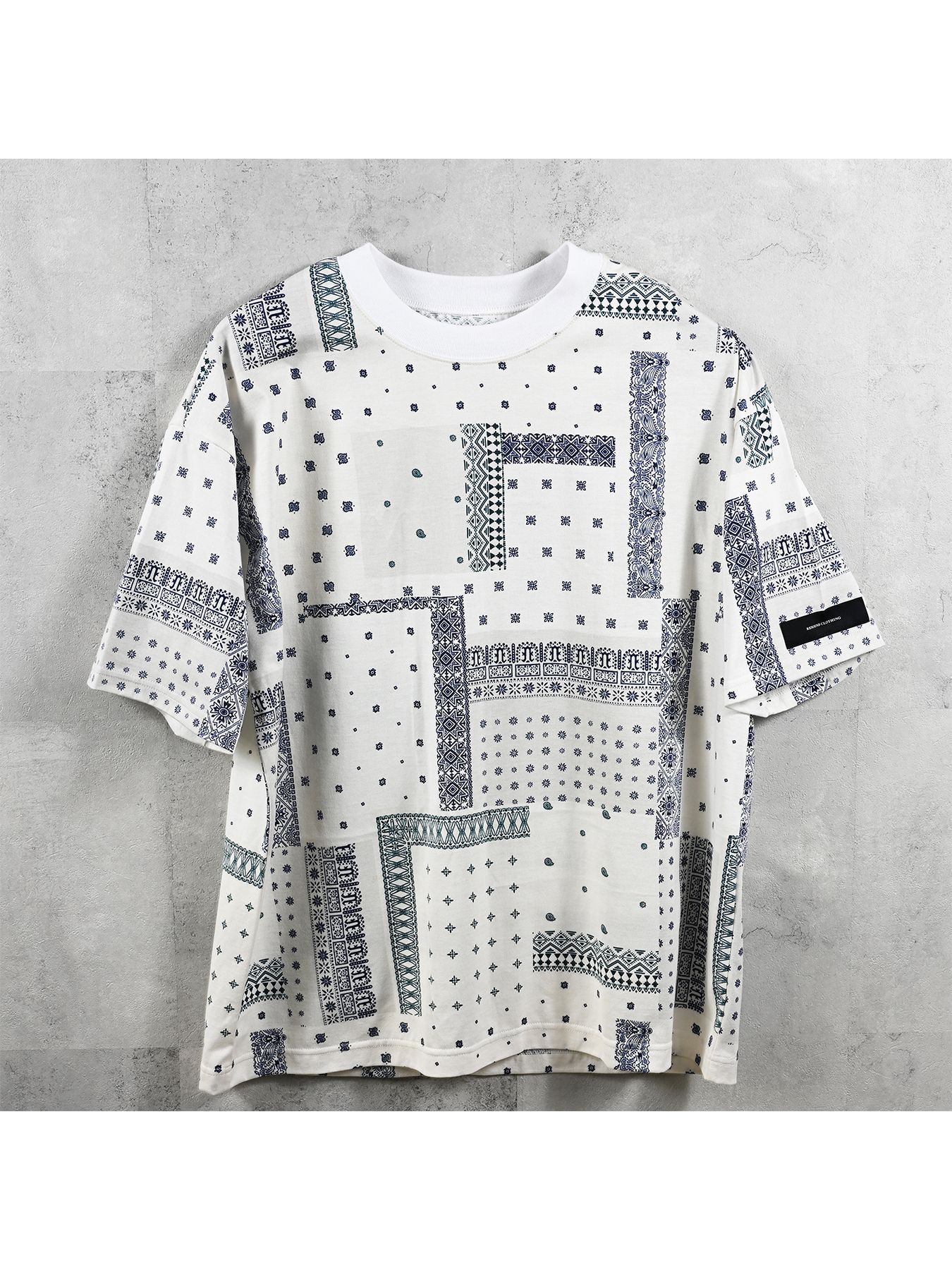 【予約品 】BANDANA OVER TEE / バンダナオーバーサイズTシャツ / ホワイト