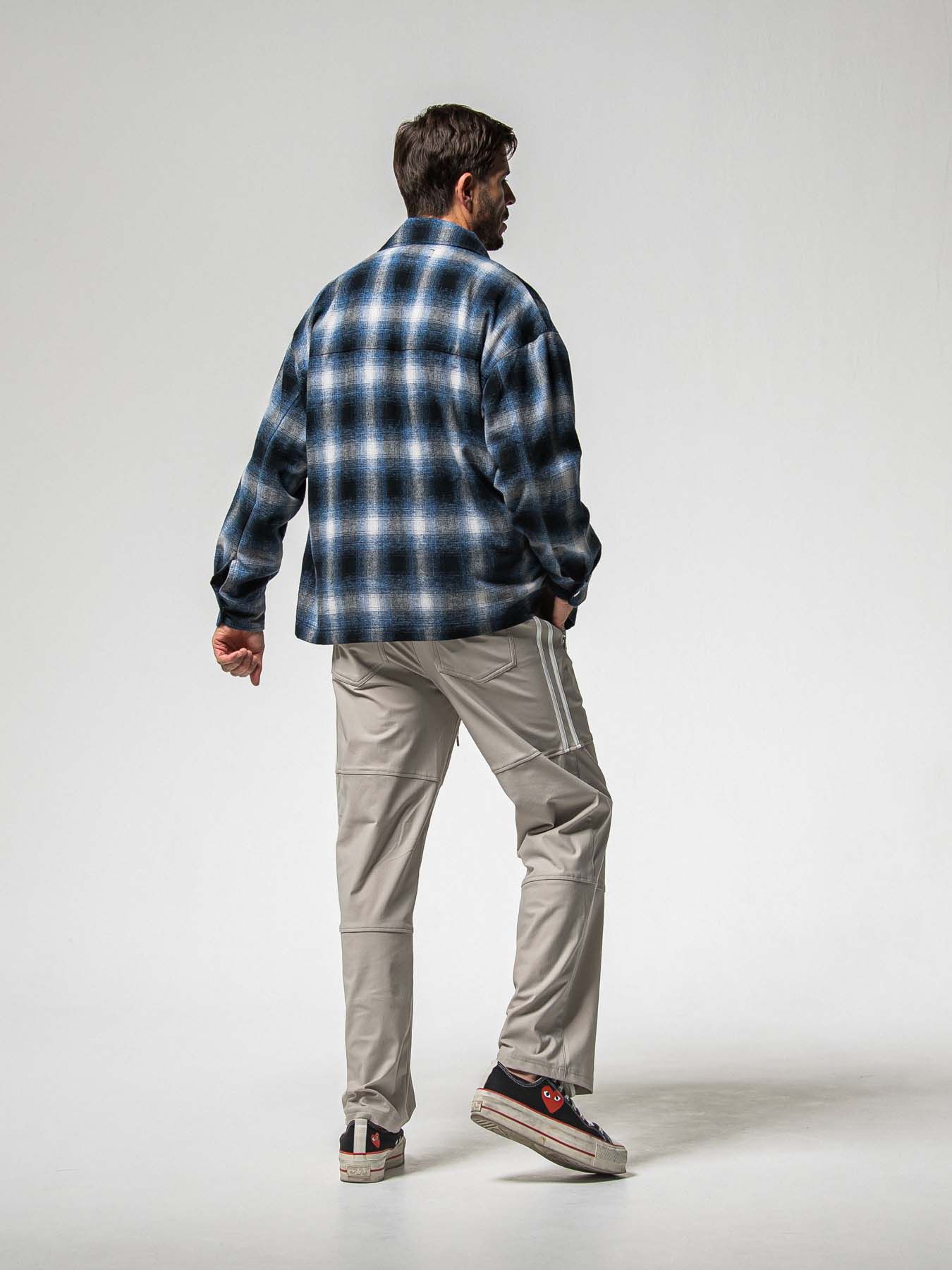 【予約品 8月31日(日) 締切】FLANNEL CHECK JK / フランネルチェック ジャケット / ブルー