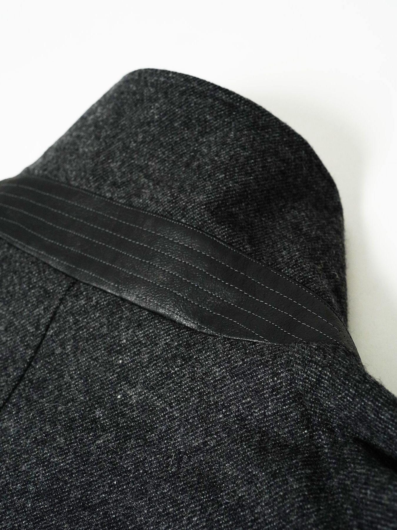 【予約品 7月5日(日) 締切】PEAK-JACKET / ウールジャケット / 杢チャコール