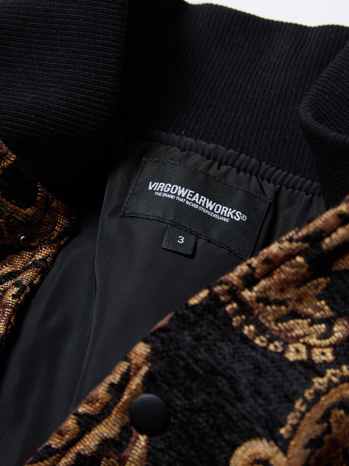 REGALIA JKT / ジャガードブルゾン / BLACK