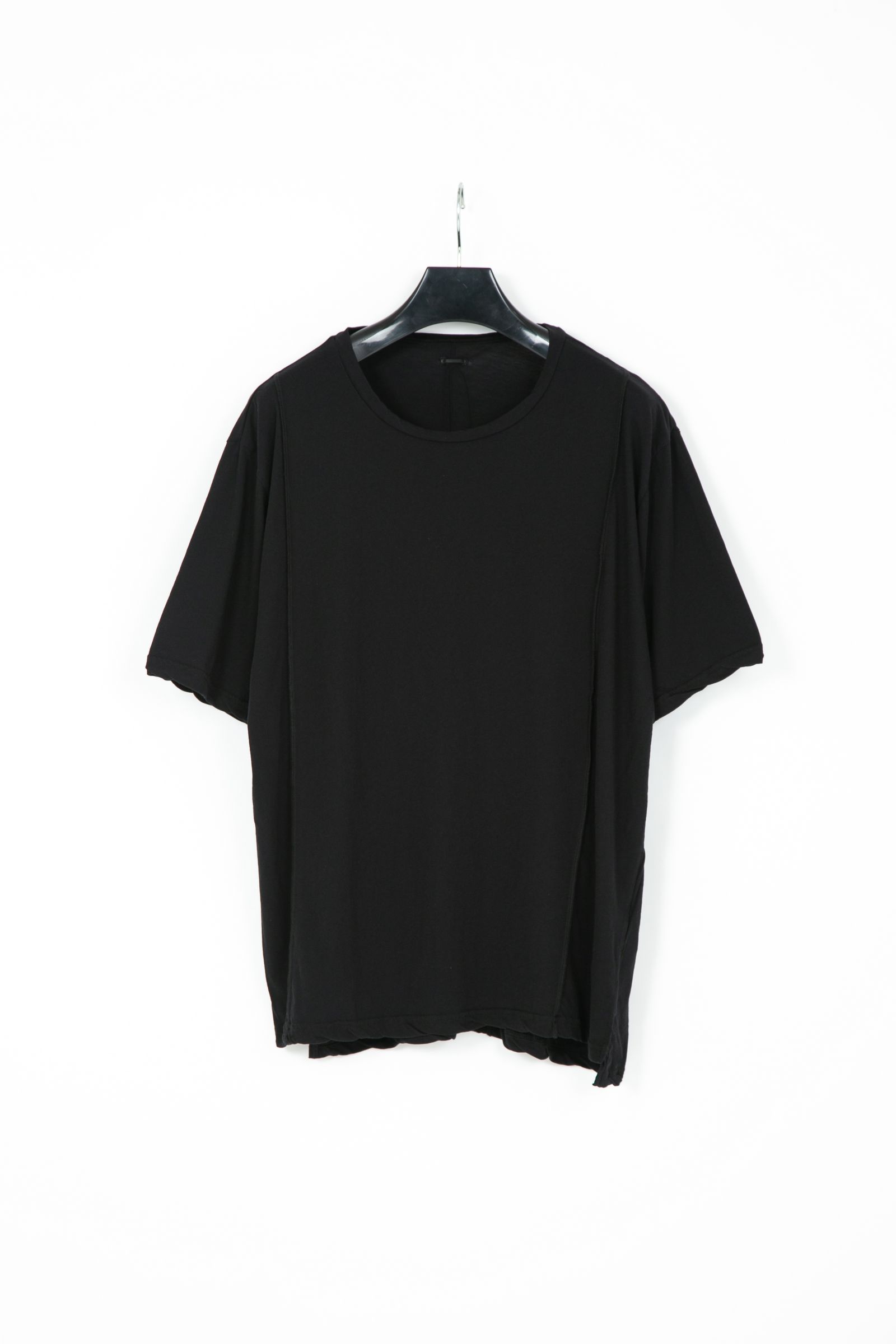 Hard Twist Cotton Oversize Crew Neck T-shirt   / ブラック 【STRUM】