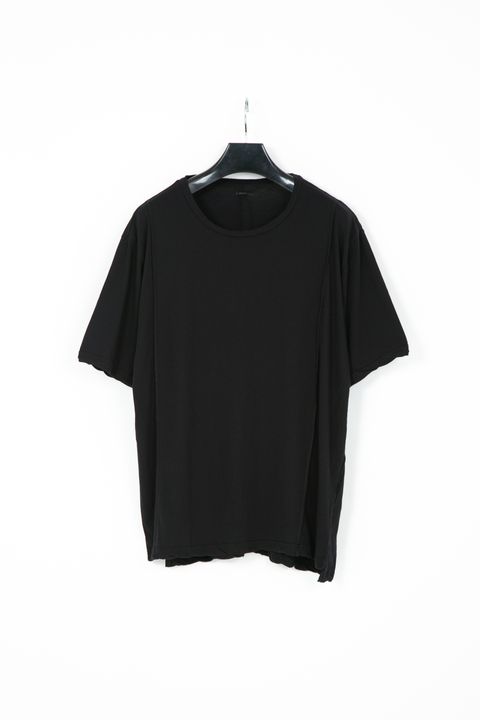 Hard Twist Cotton Oversize Crew Neck T-shirt   / ブラック 【STRUM】