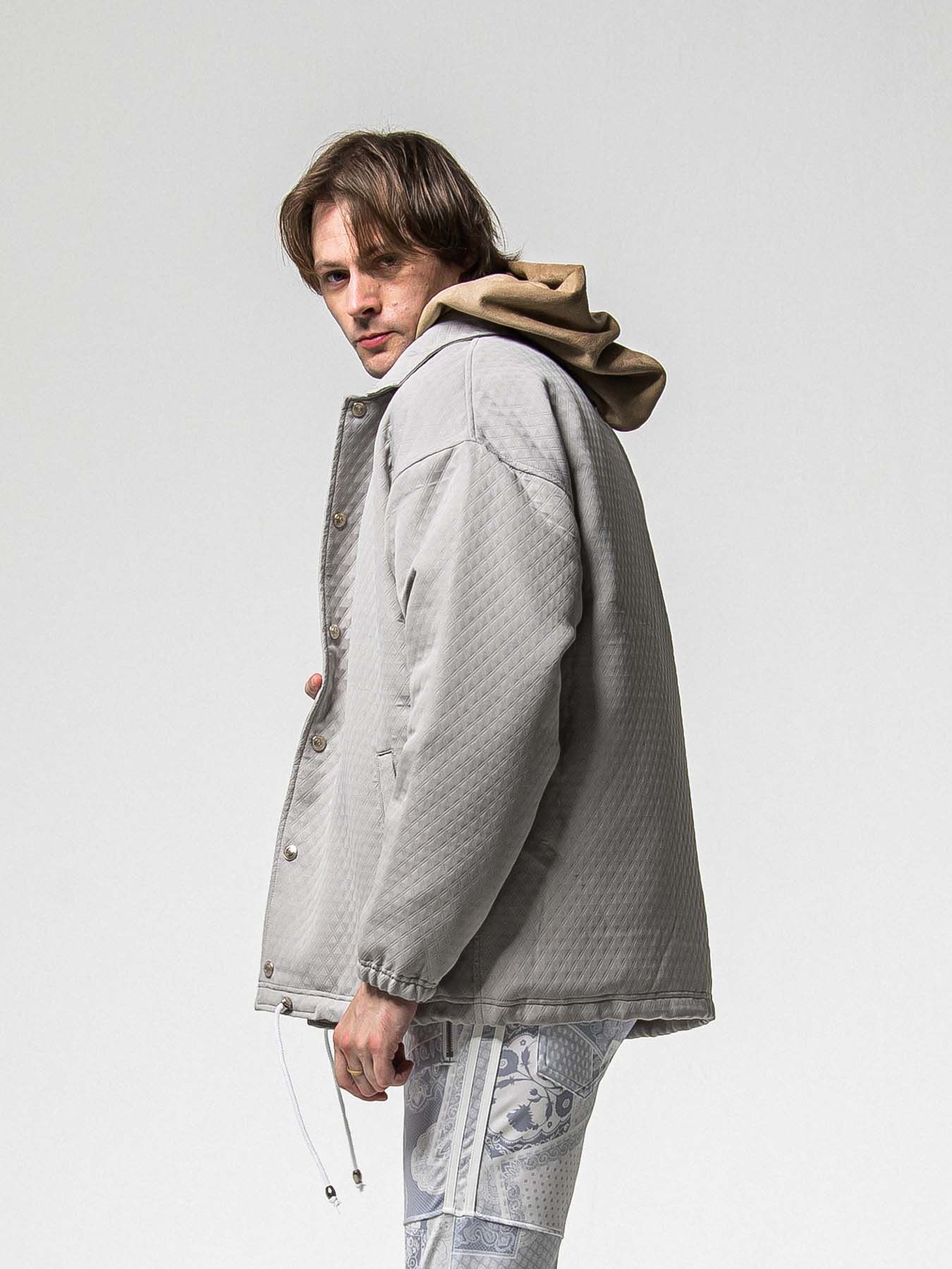 【予約品 8月31日(日) 締切】FUR COACH JK / ファーコーチジャケット / グレー