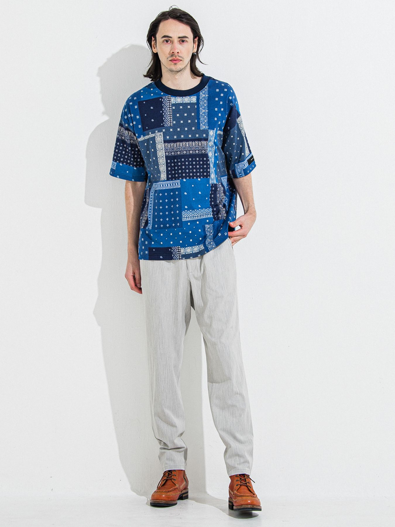 【予約品 】PAT WIDE EASY PANTS / パットワイドイージーパンツ / グレー