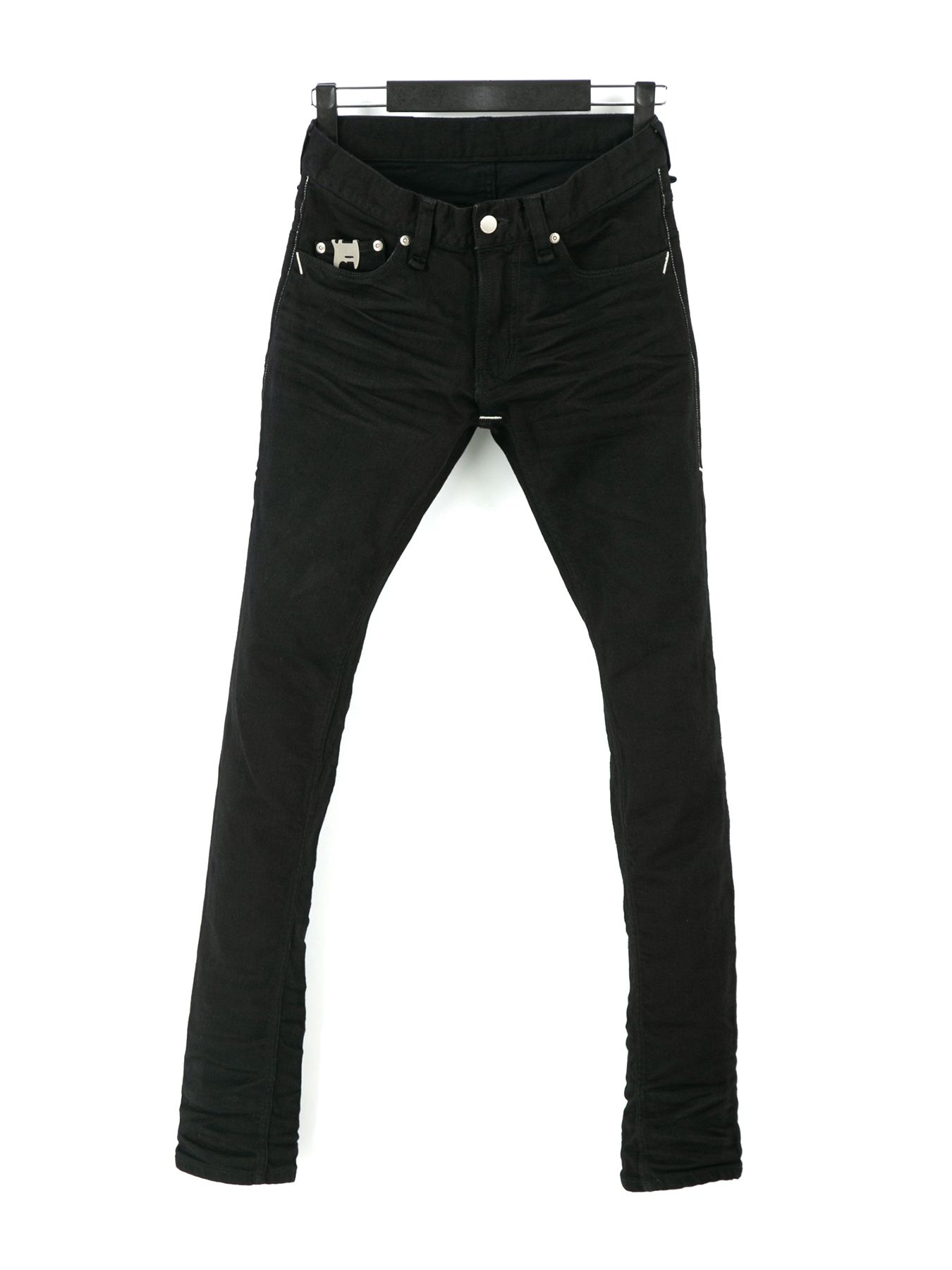 【予約品 9月27日(日) 締切】11oz オーガニックコットン ストレッチデニム スキニー / SKINNY JOHN / BLACK