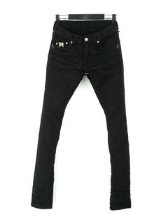 【予約品 9月27日(日) 締切】11oz オーガニックコットン ストレッチデニム スキニー / SKINNY JOHN / BLACK