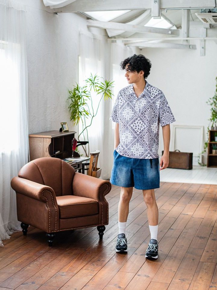 《予約品3月3日18：00締め》 RUSH OVER POLO / ラッシュガードポロシャツ / バンダナホワイト