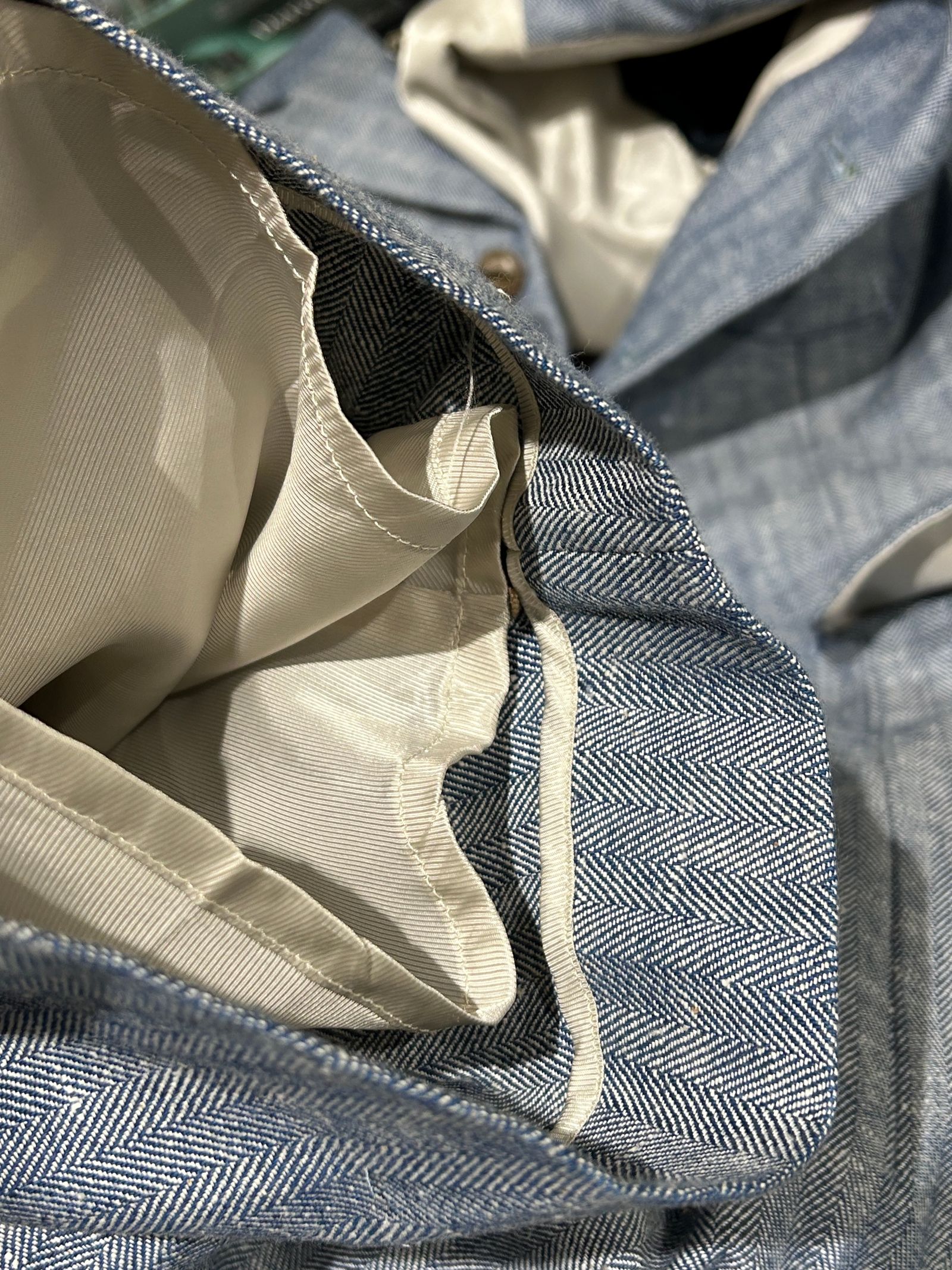 テーラーメイドジャケットつなぎ ヘリンボーン1点物 /アレフルード +CAPサービス