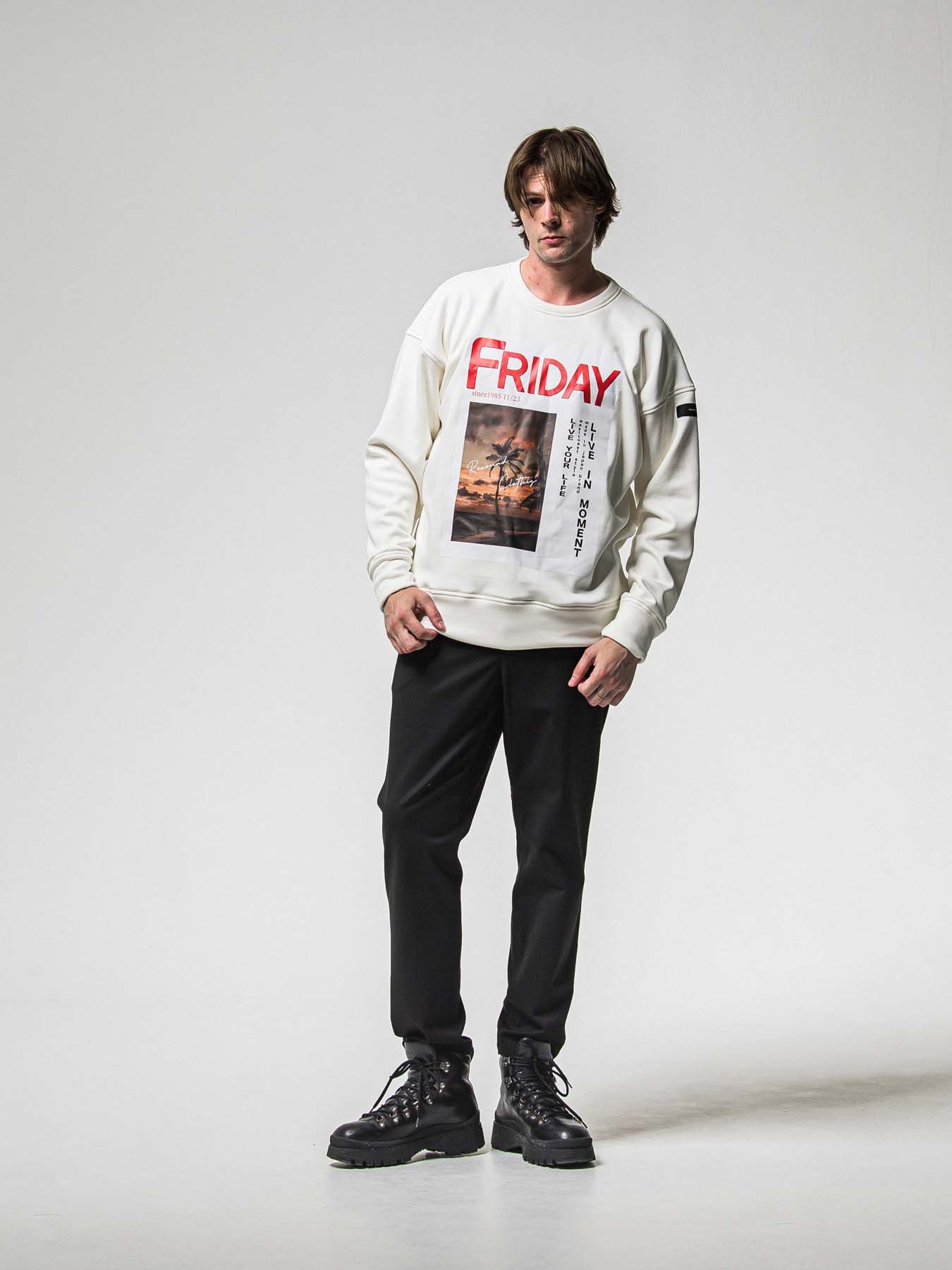 【予約品 8月31日(日) 締切】PAT WIDE EASY PANTS / パット ワイドイージーパンツ / ブラック
