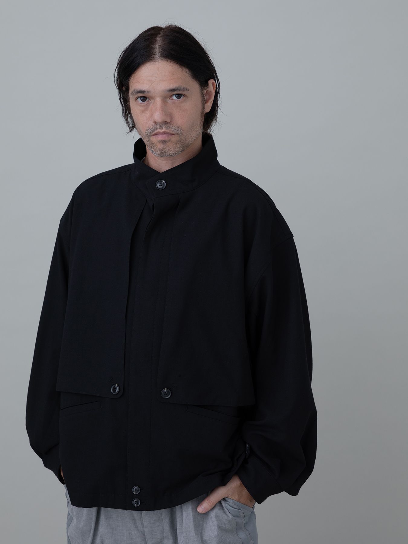 【予約品 10月26日(日) 締切】TRENCHSWINGTOP / トレンチスイングトップ / BLACK