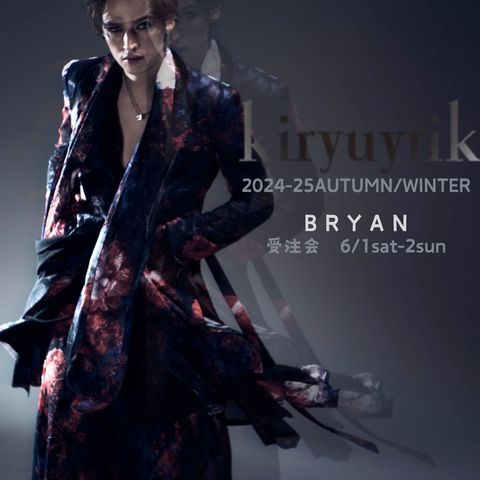 kiryurik+GODSIZE　秋冬受注会のデザイナー滞在スケジュール