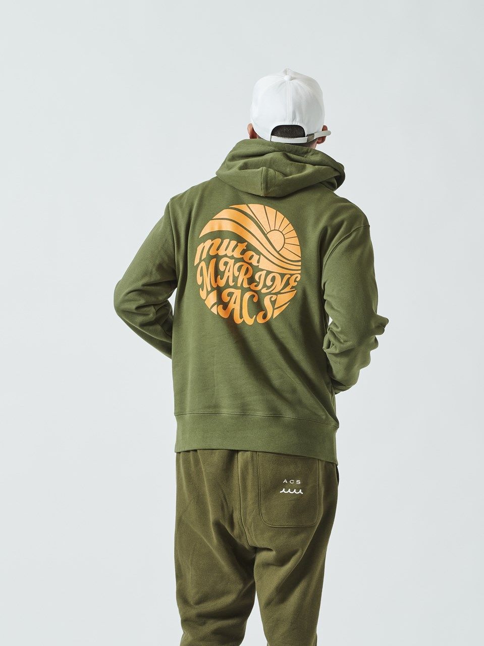 (予約品)  muta ohtadesigh×SToL Hooded Sweatshirt / スウェットパーカー / オリーブ 【Acanthus×muta】 9月上旬頃入荷予定