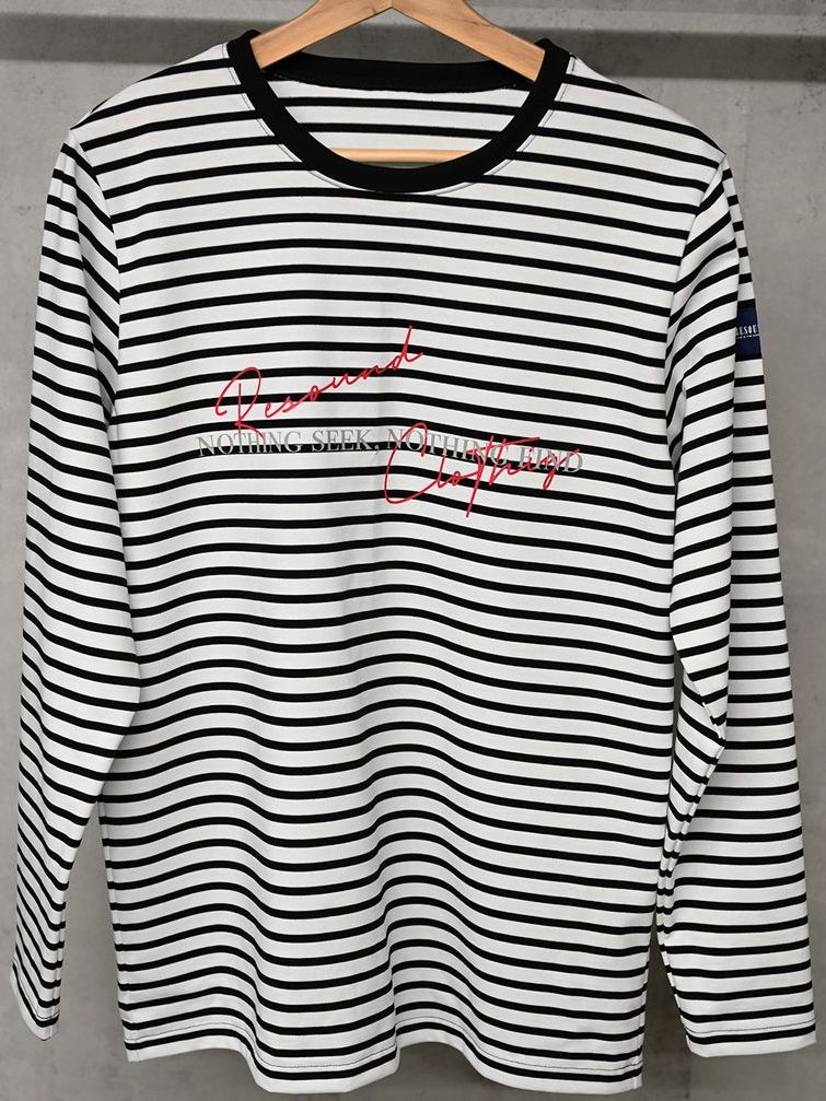 《予約11月17日19時締め》 NSNF longsleave Tee / ルーズTシャツ / ボーダー