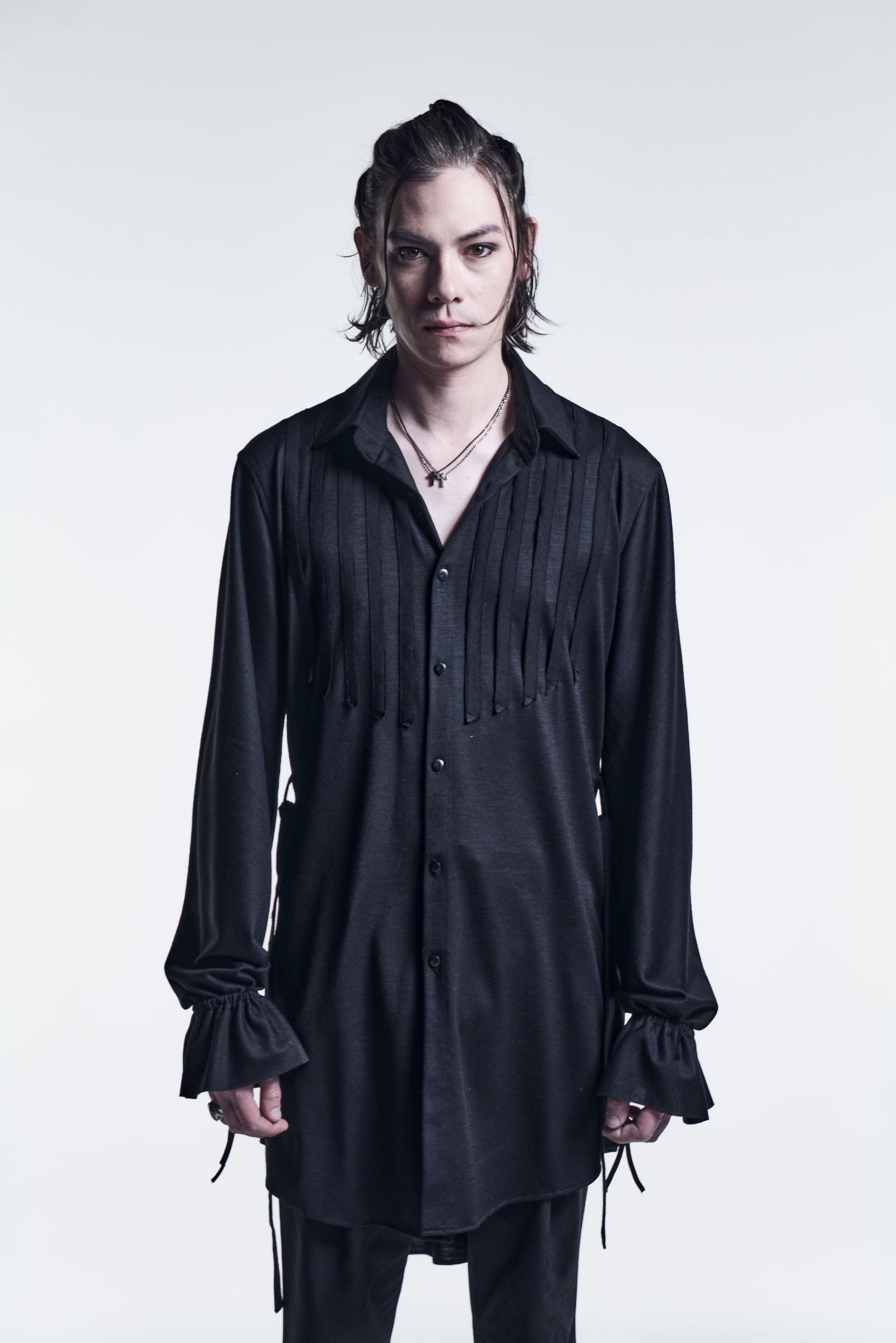 《予約品》 FrillShirts WoolJersey / Black 【kiryuyrik】 6月入荷予定