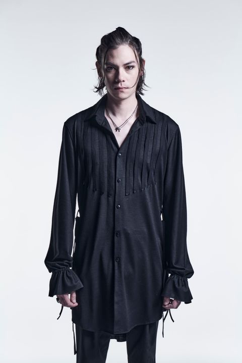 《予約品》 FrillShirts WoolJersey / Black 【kiryuyrik】 6月入荷予定