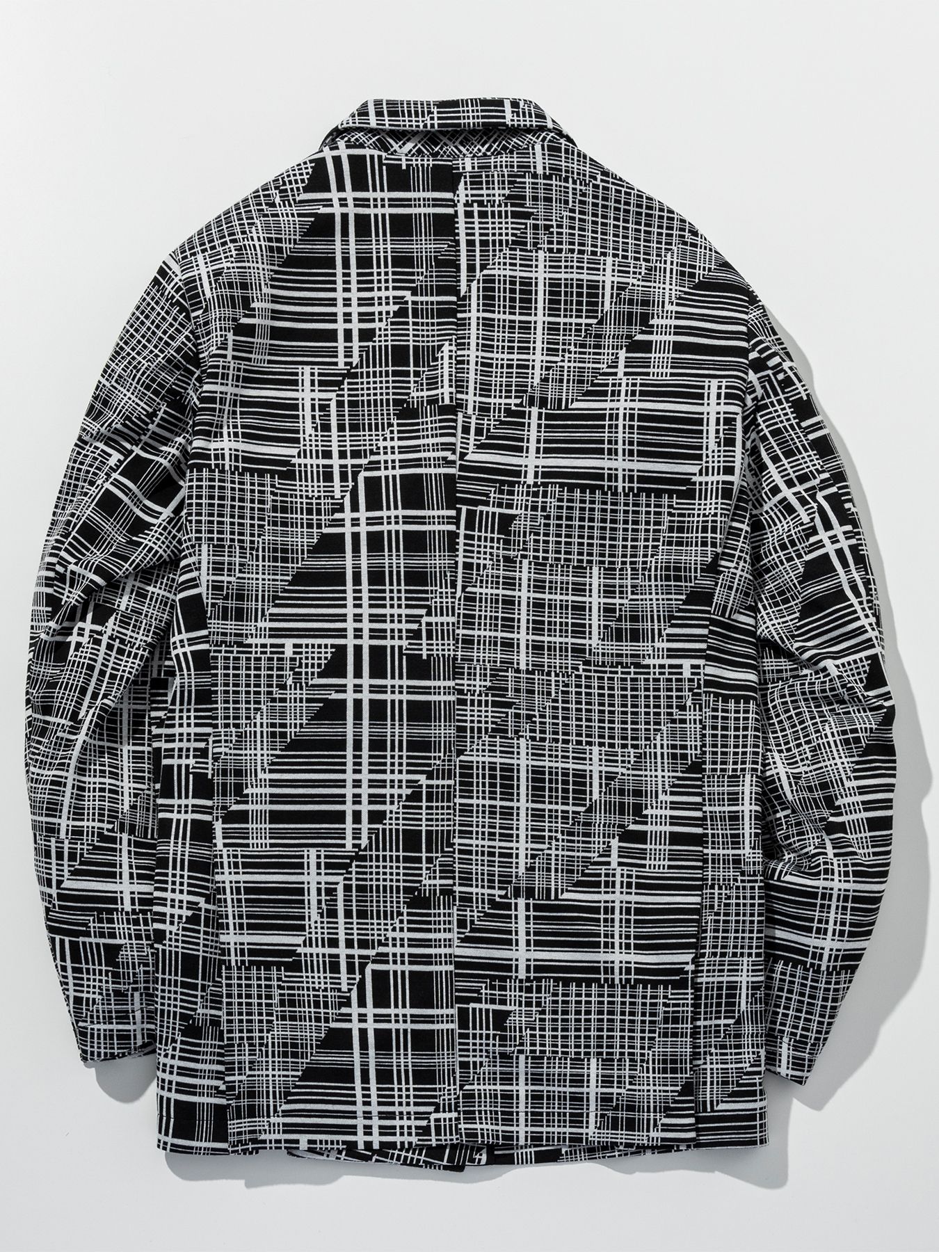 ジオメトリックダブルジャケット / ブラック