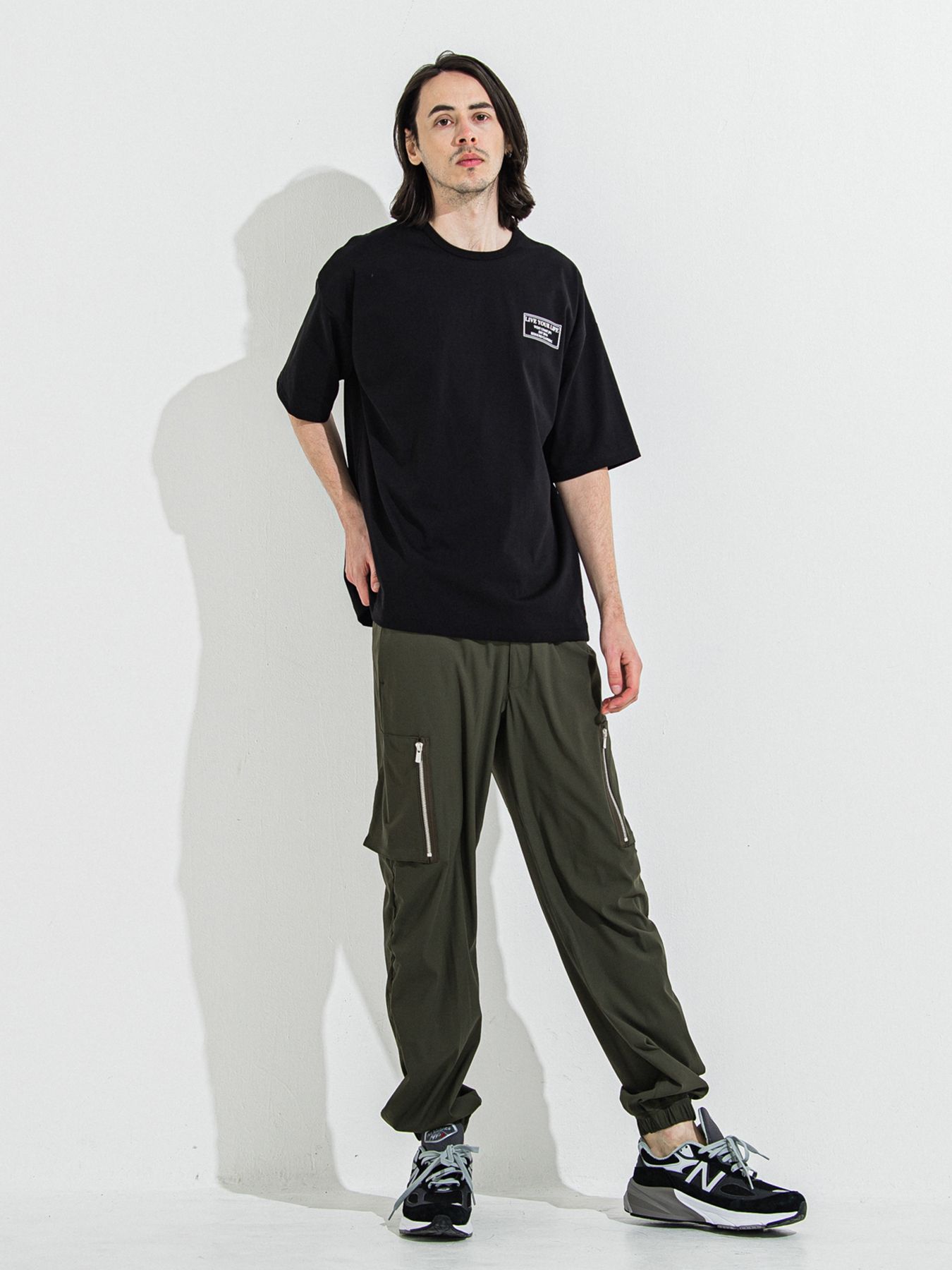 【予約品 】DAVID NYLON CARGO PANTS / デヴィッドナイロンカーゴパンツ / カーキ