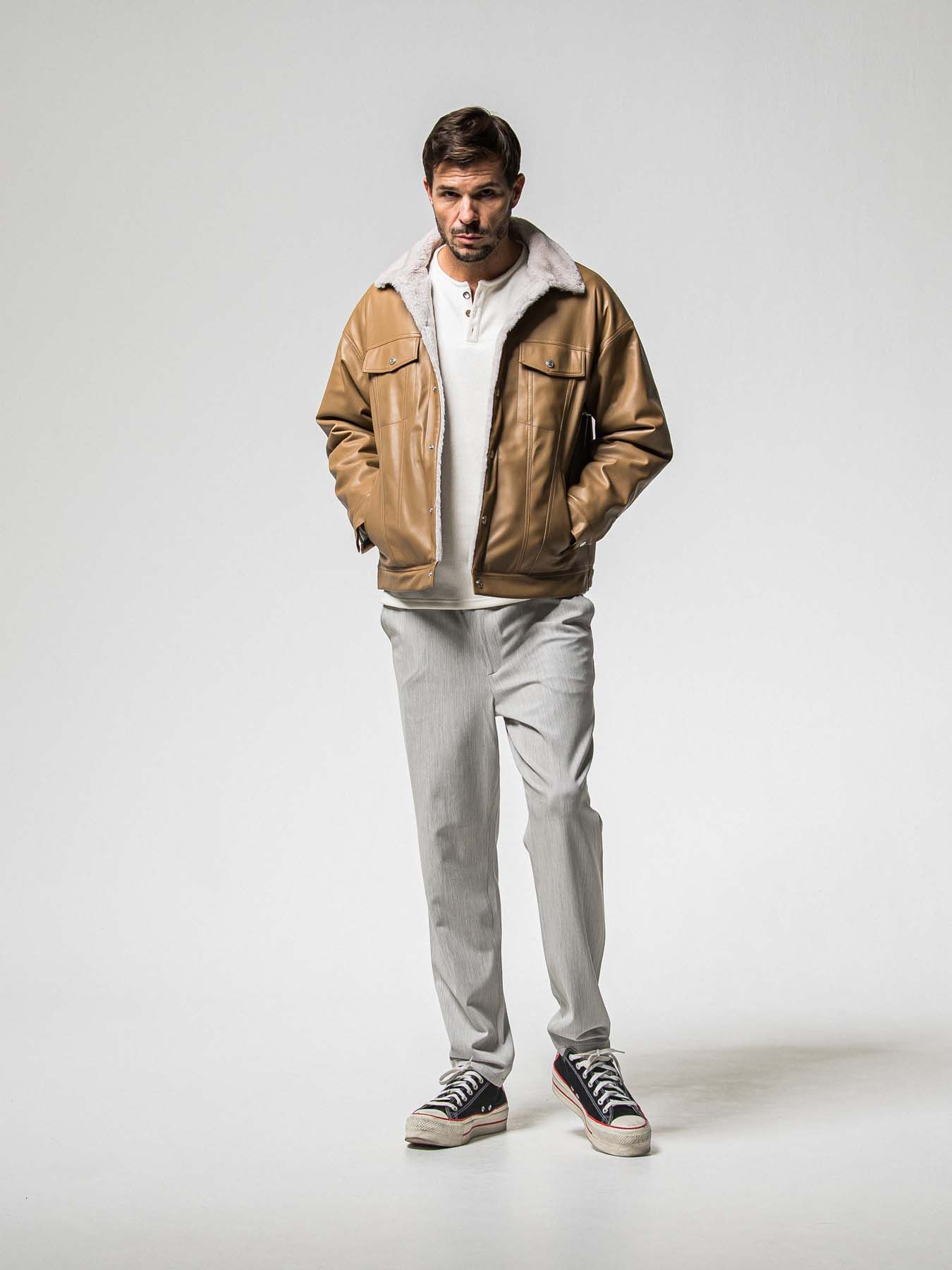 【予約品 】PAT WIDE EASY PANTS / パット ワイドイージーパンツ / グレー