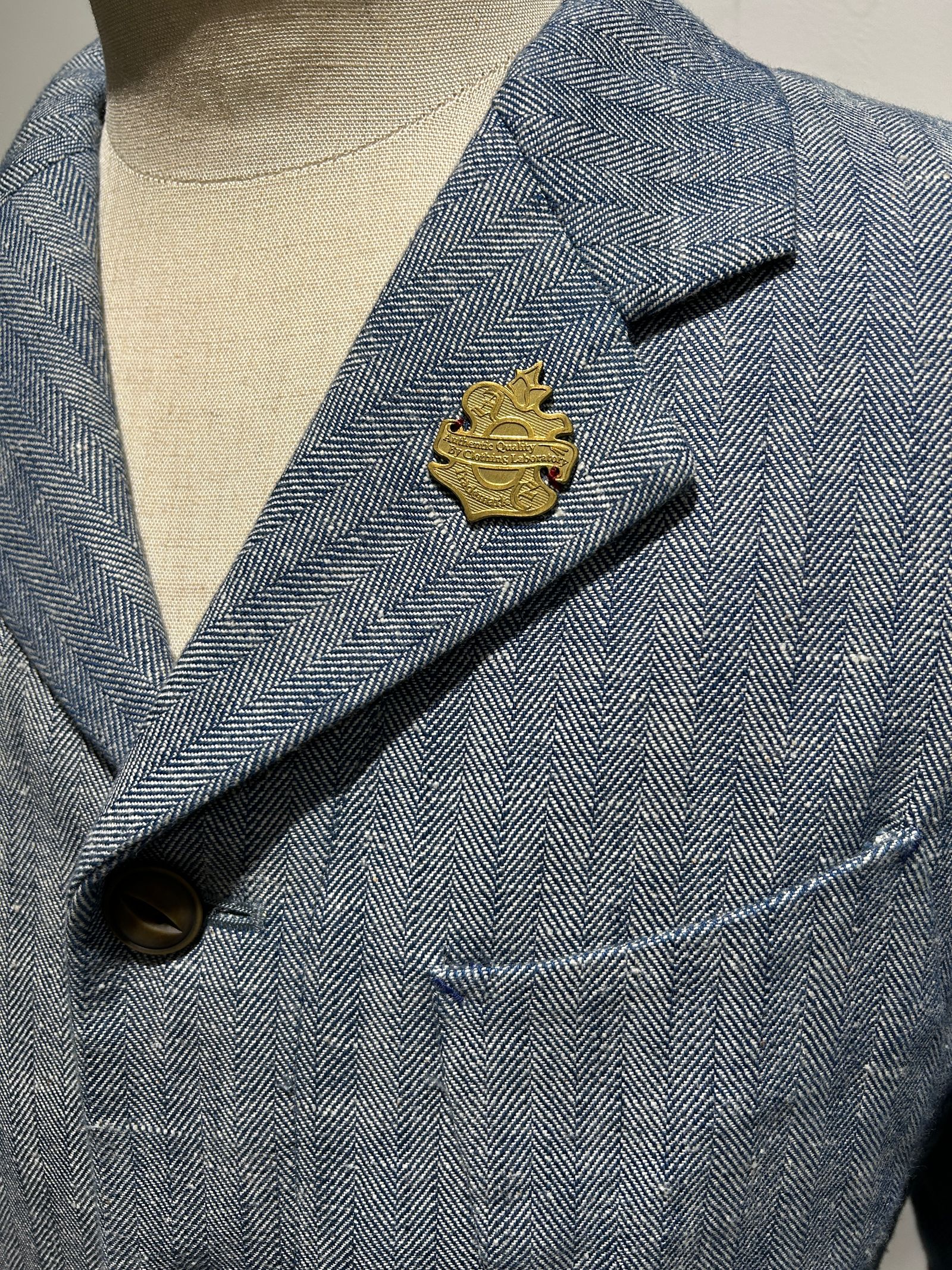 テーラーメイドジャケットつなぎ ヘリンボーン1点物 /アレフルード +CAPサービス